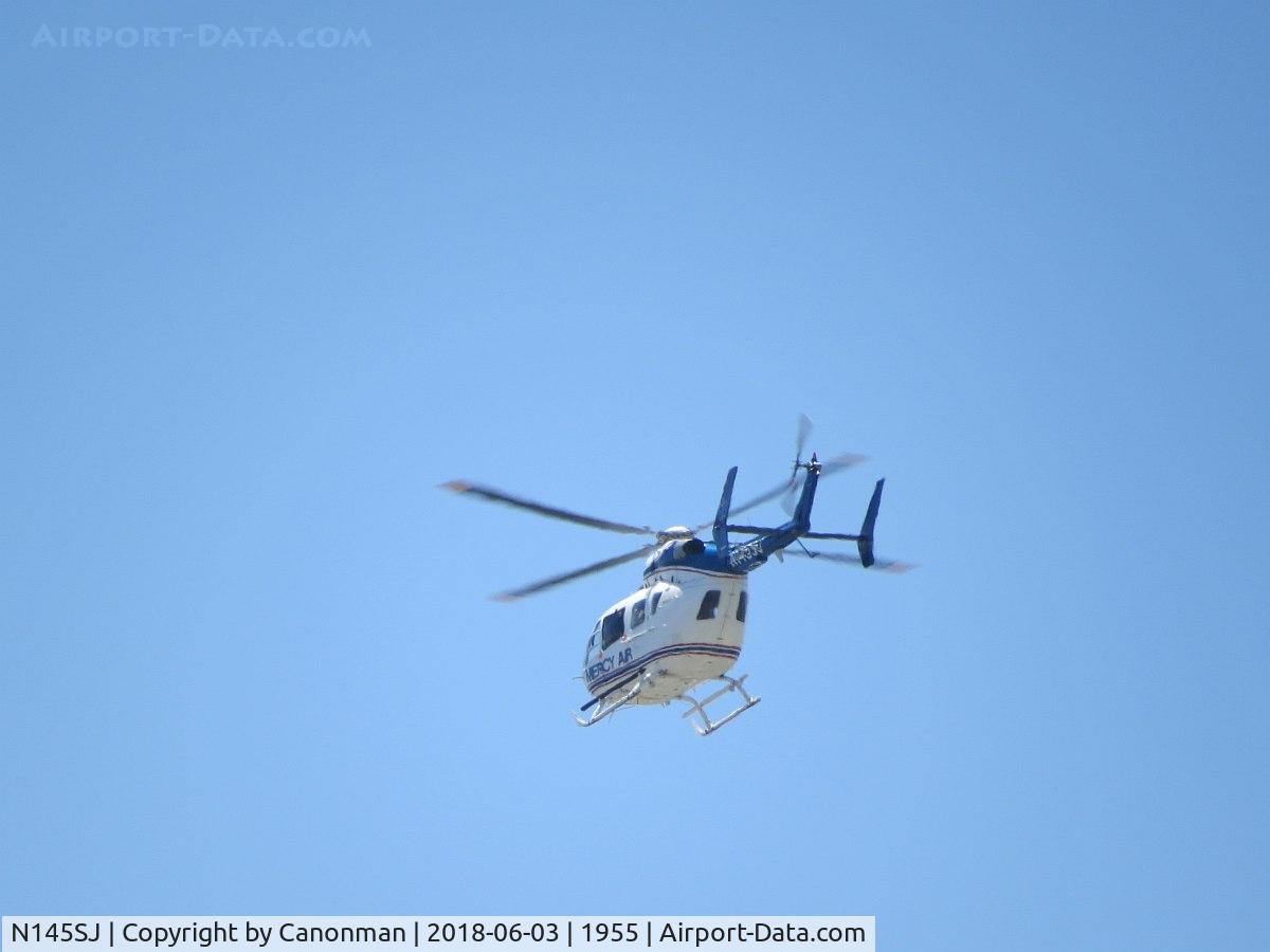 N145SJ, Eurocopter-Kawasaki EC-145 (BK-117C-2) C/N 9091, Heading south/east