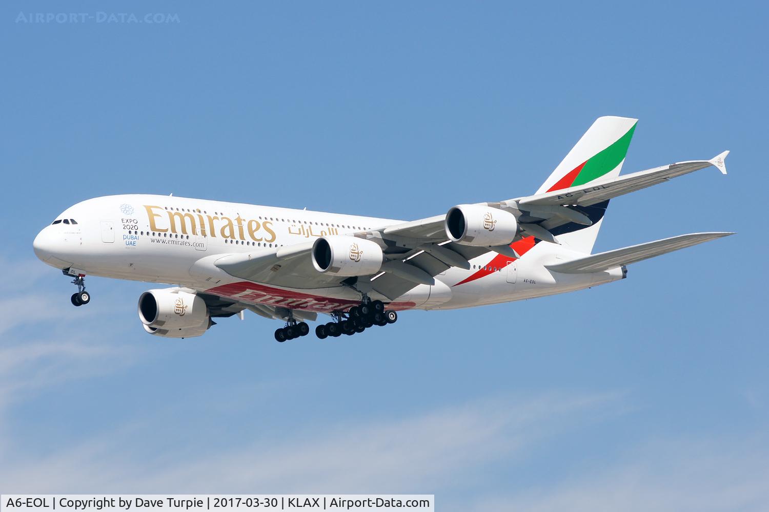A6-EOL, 2015 Airbus A380-861 C/N 186, No comment.