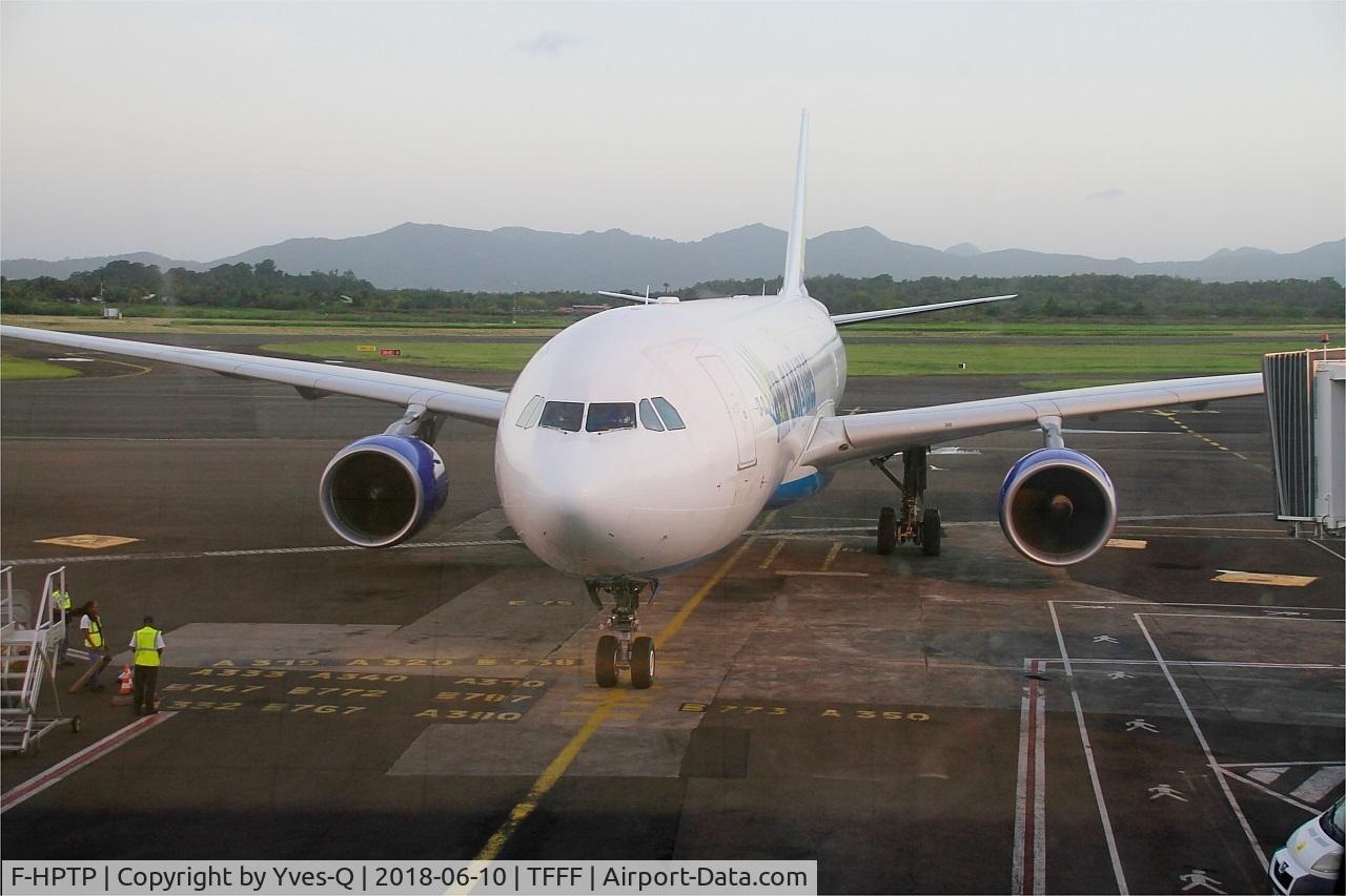 F-HPTP, 2011 Airbus A330-323X C/N 1265, Airbus A330-323X, Boarding area, Martinique-Aimé-Césaire airport (TFFF-FDF)