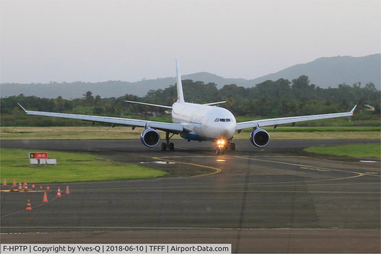 F-HPTP, 2011 Airbus A330-323X C/N 1265, Airbus A330-323X, Taxiing to boarding area, Martinique-Aimé-Césaire airport (TFFF-FDF)