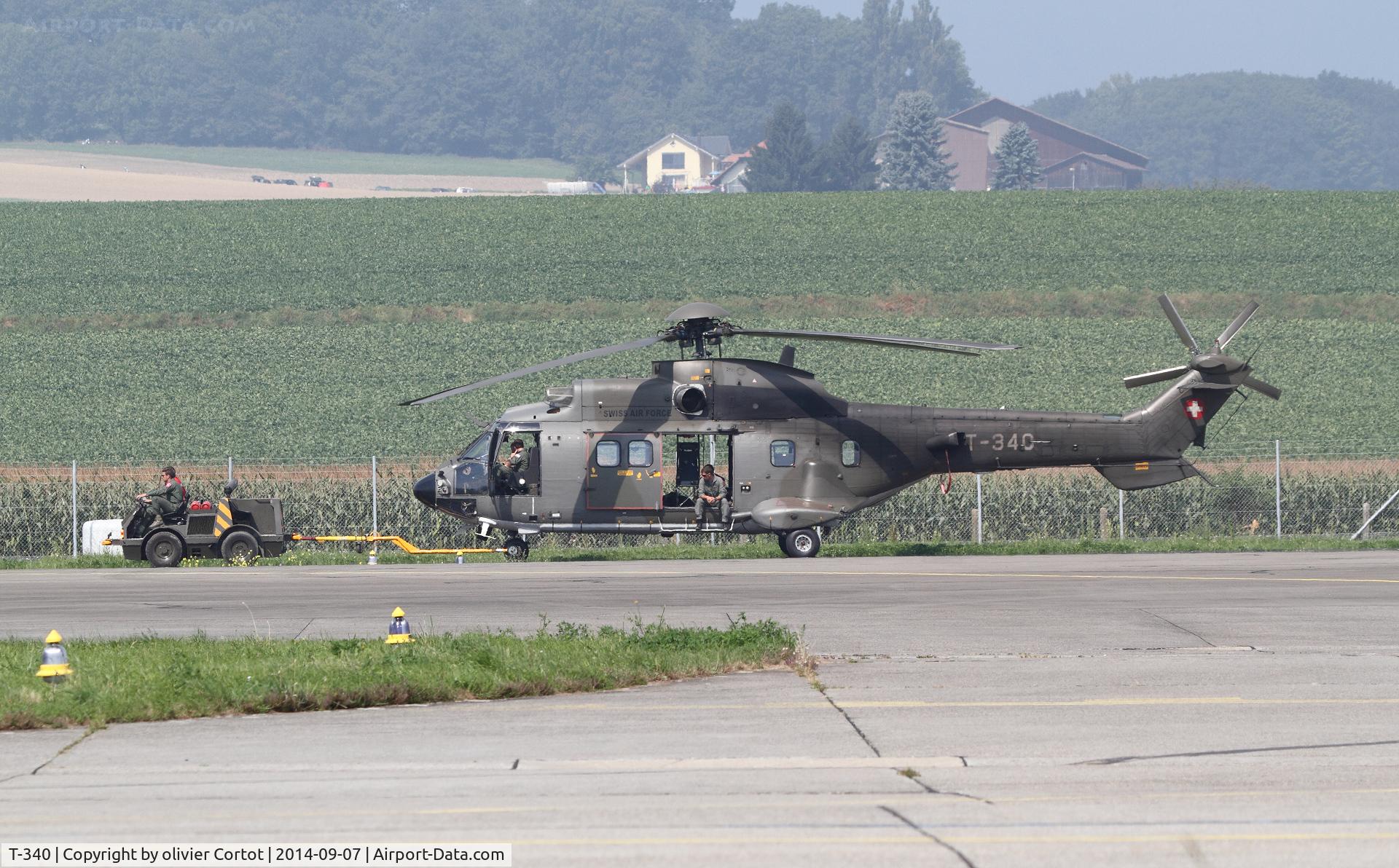 T-340, 2002 Eurocopter AS-532UL Cougar C/N 2554/MIS025, towed during Air 14