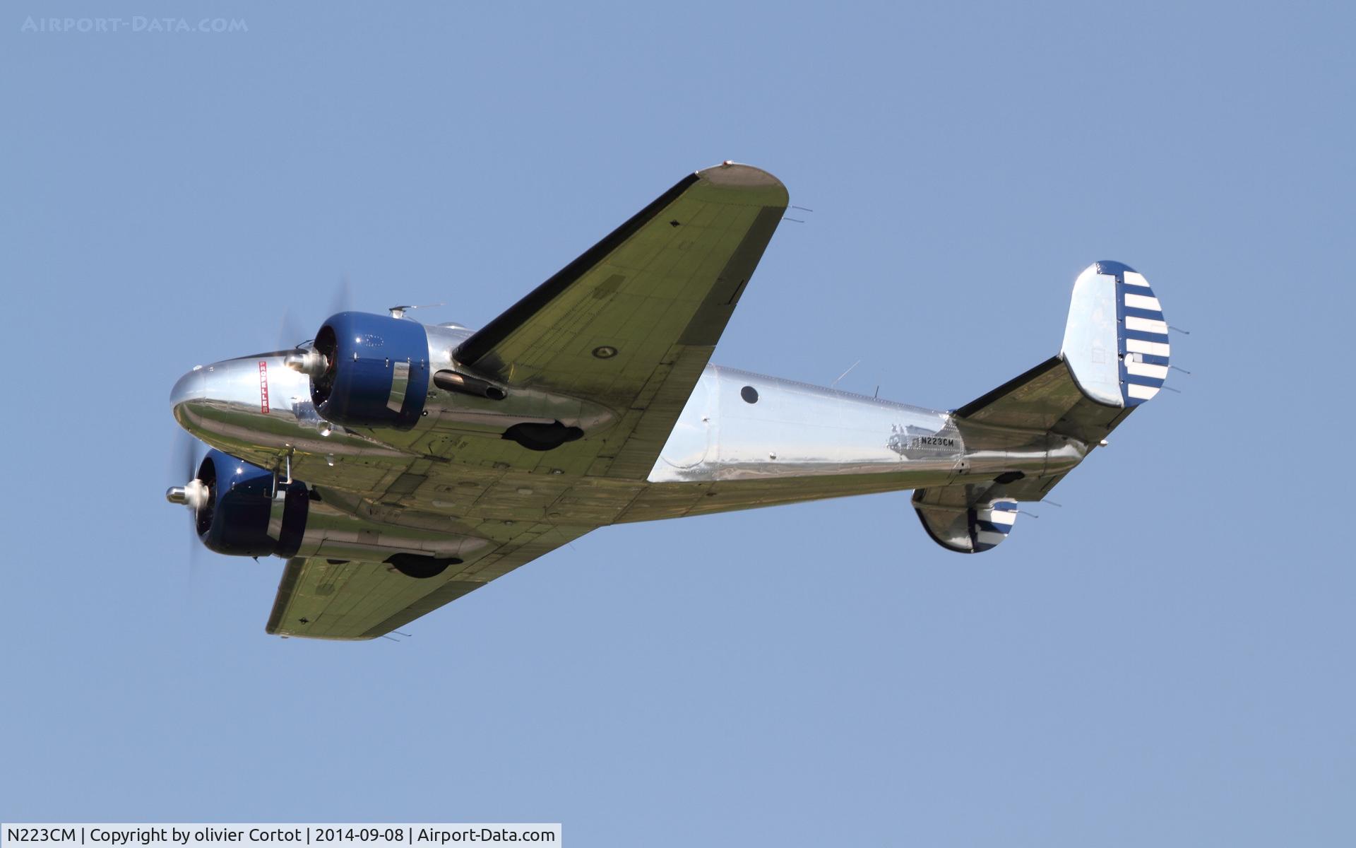 N223CM, 1952 Beech D18S C/N CA223, Leaving Payerne