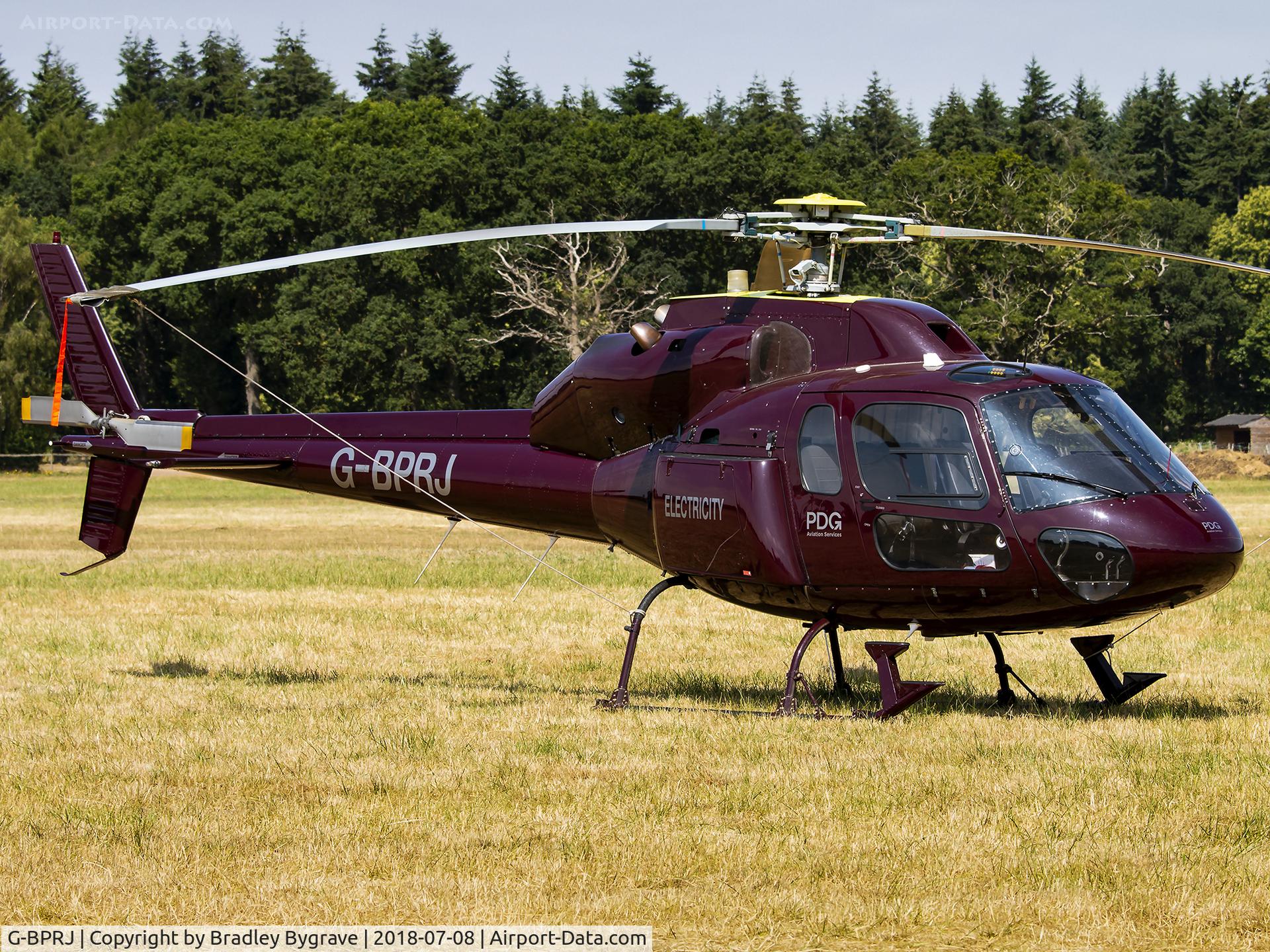 G-BPRJ, 1982 Aerospatiale AS-355F-1 Ecureuil 2 C/N 5201, Parked at Felthorpe