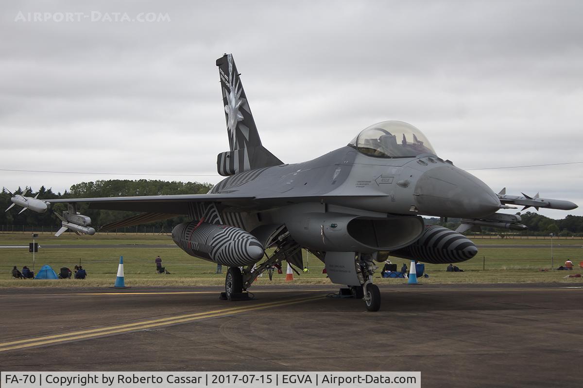 FA-70, SABCA F-16AM Fighting Falcon C/N 6H-70, RIAT 2017