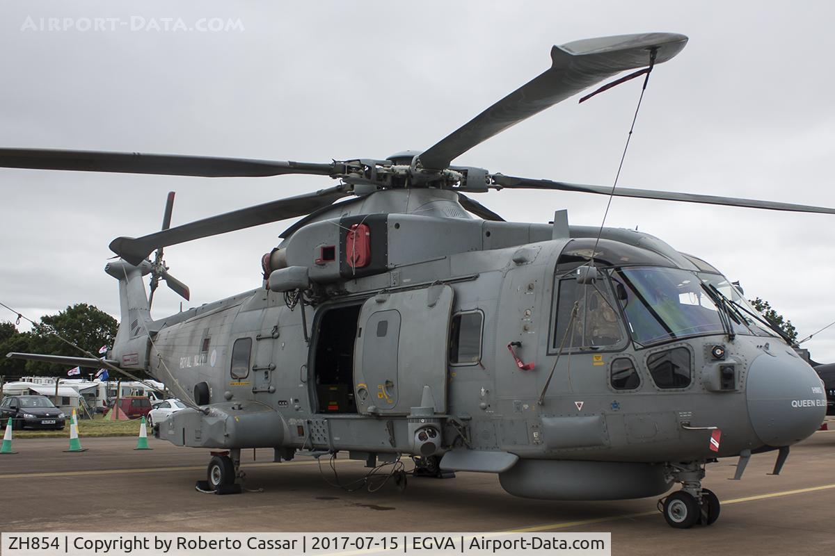 ZH854, AgustaWestland EH-101 Merlin HM1 (Mk111) C/N 50139/RN34, RIAT 2017