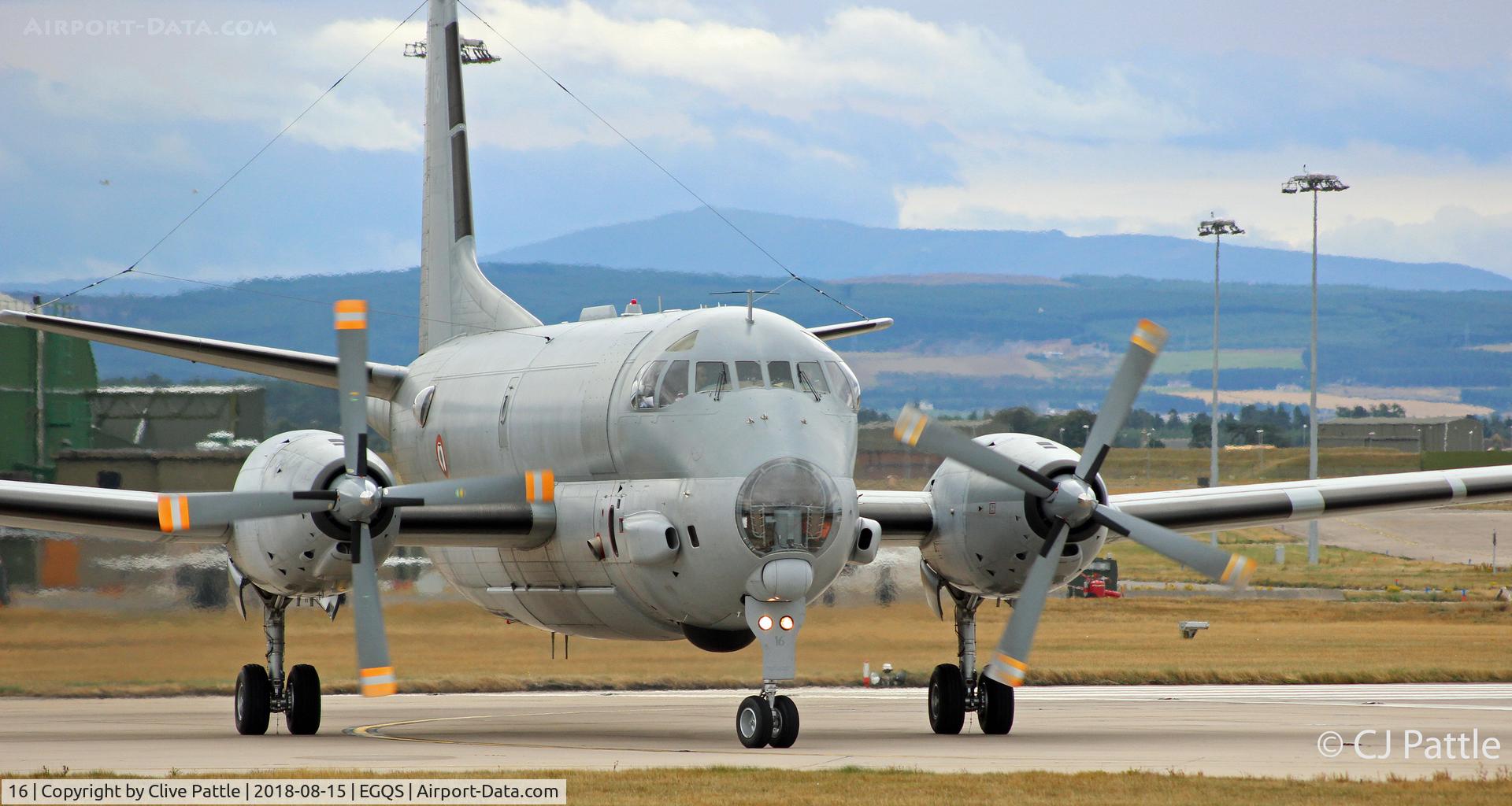 16, Dassault ATL-2 Atlantique 2 C/N 16, In action at RAF Lossiemouth EGQS