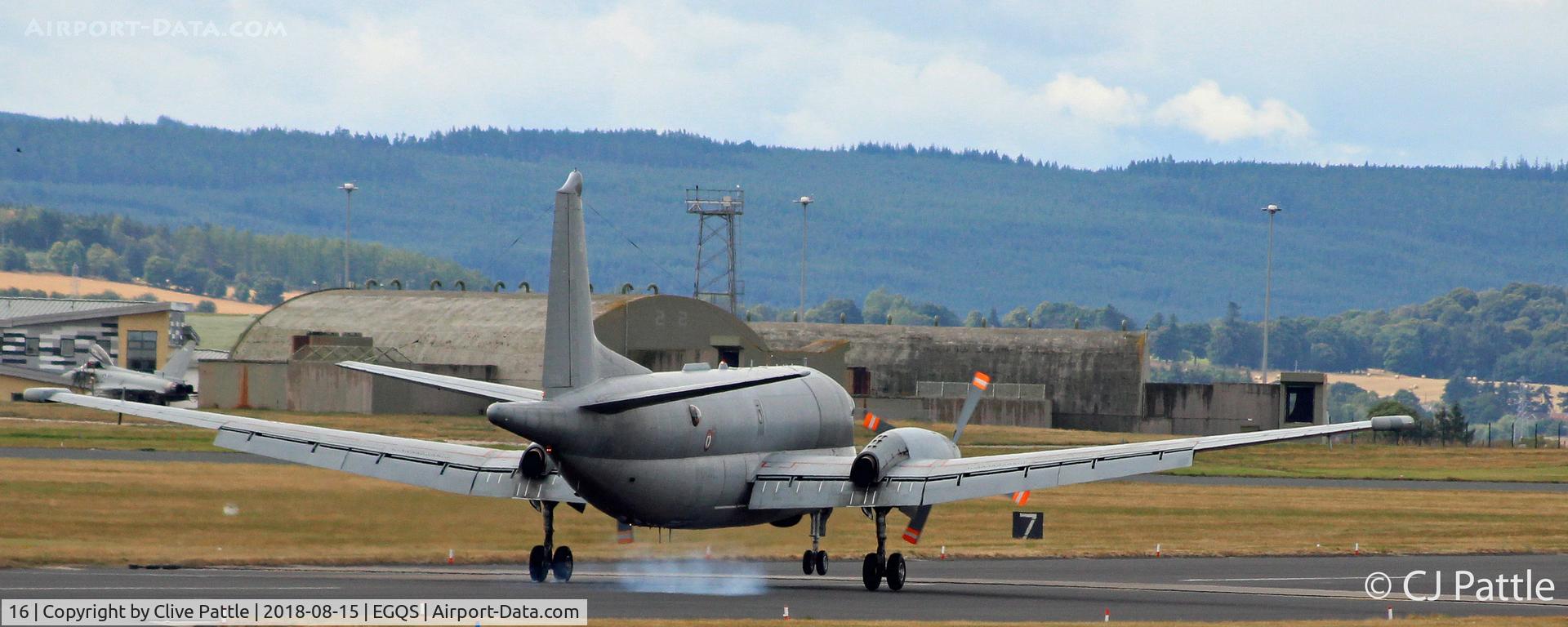 16, Dassault ATL-2 Atlantique 2 C/N 16, Landing at RAF Lossiemouth EGQS