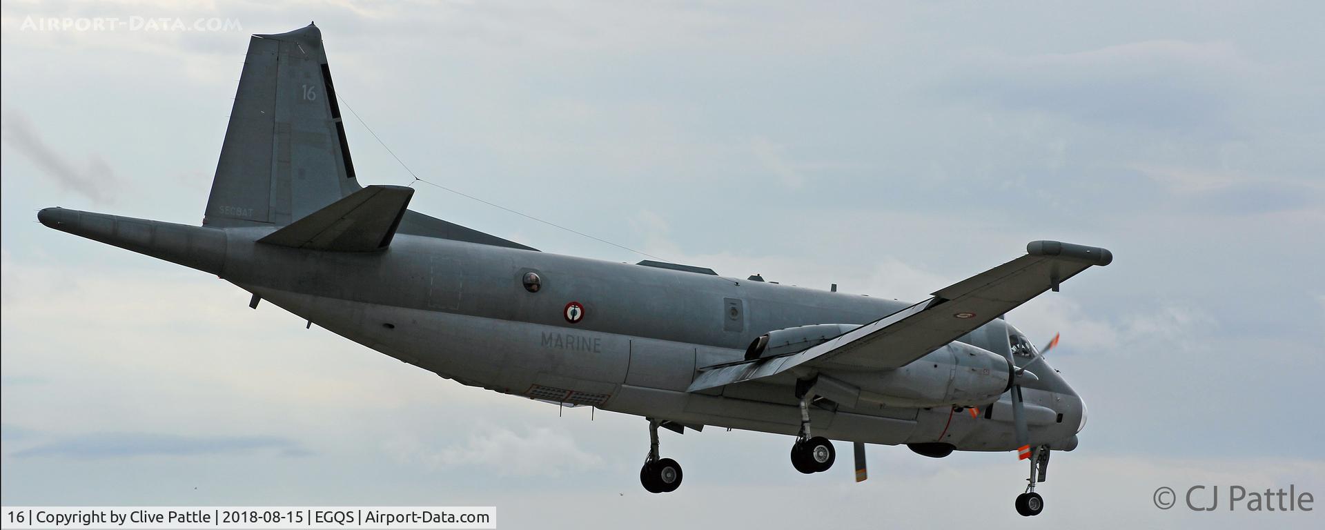 16, Dassault ATL-2 Atlantique 2 C/N 16, Finals to RAF Lossiemouth EGQS