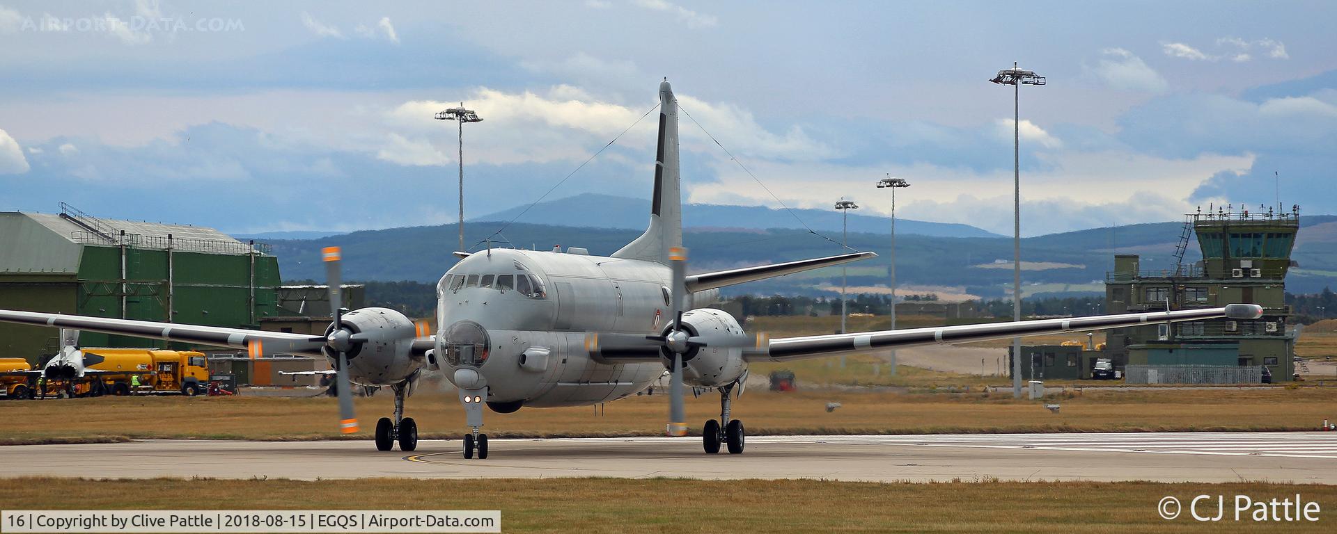 16, Dassault ATL-2 Atlantique 2 C/N 16, In action at RAF Lossiemouth