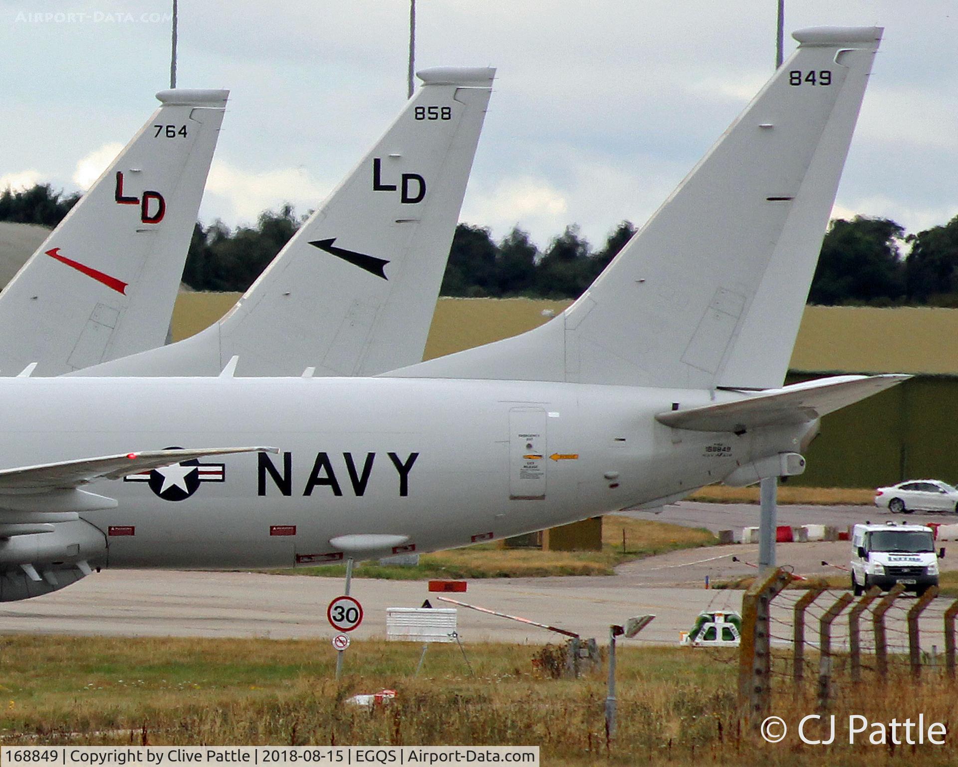 168849, Boeing P-8A Poseidon C/N 44141, P-8 Line-up of tails at RAF Lossiemouth