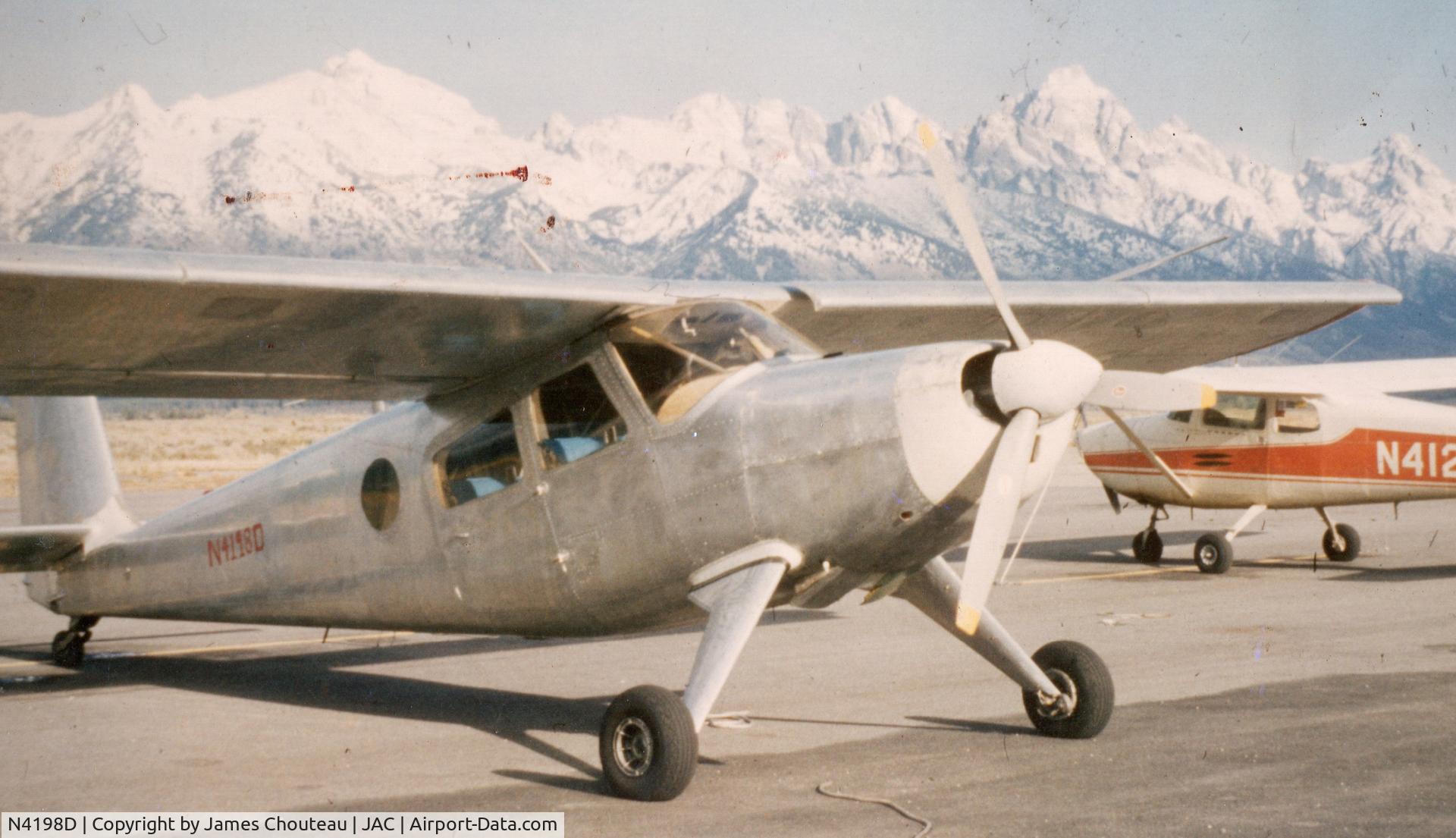 N4198D, 1963 Helio H-395 Super Courier C/N 592, This had to be around spring of 1972.
N4198D crash landed and nosed over the previous year. 
My dad bought it from the insurance company and we completely restored it in one winter.
This photo was either just before or after the FAA cleared her to fly.