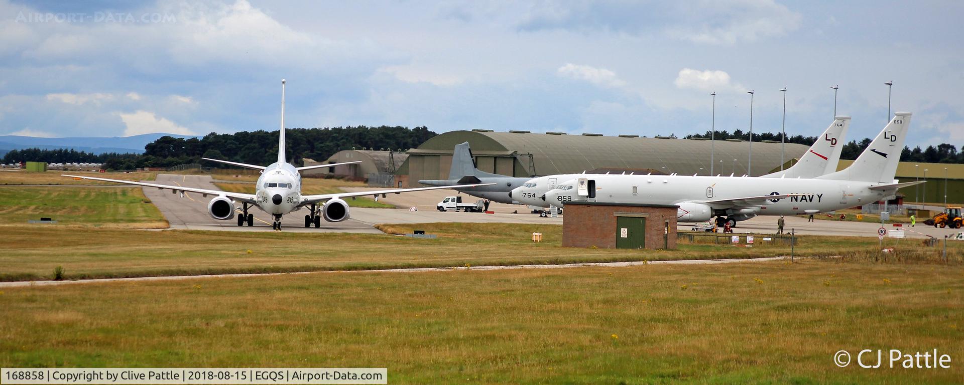 168858, Boeing P-8A Poseidon C/N 44150, On duty at RAF Lossiemouth