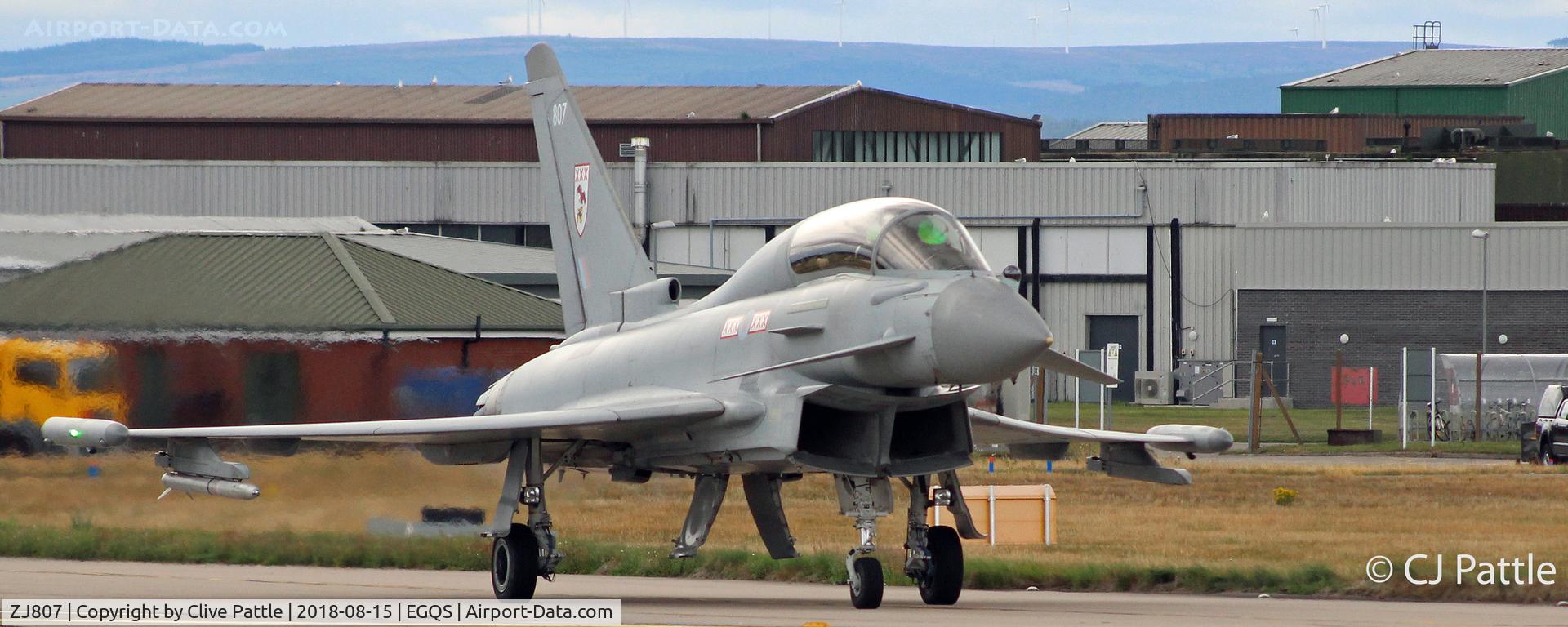 ZJ807, 2004 Eurofighter EF-2000 Typhoon T1 C/N 0025/BT008, At Lossiemouth