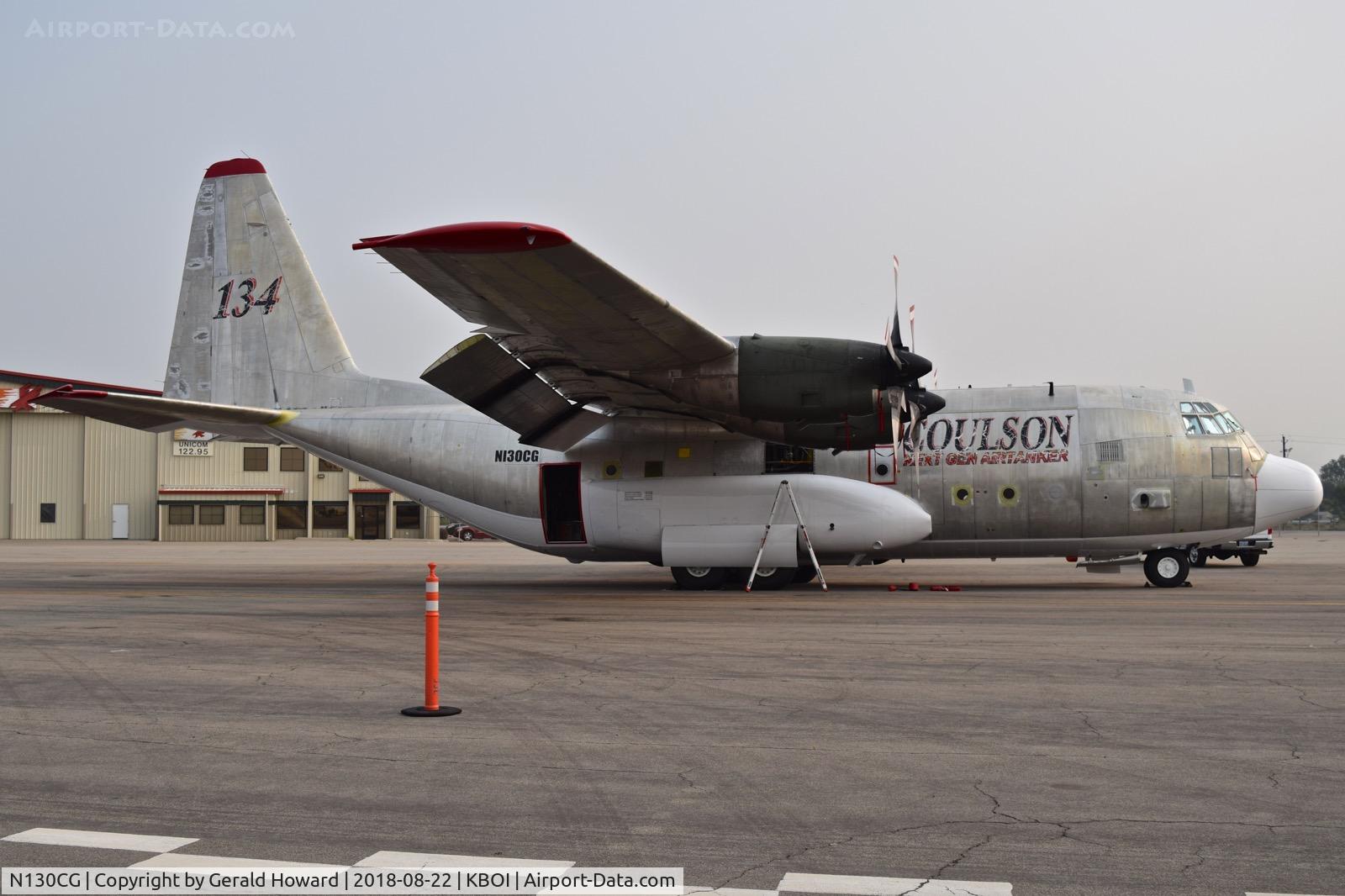 N130CG, 1981 Lockheed EC-130Q Hercules C/N 382-4904, Under Maintenance on the west De ice pad.