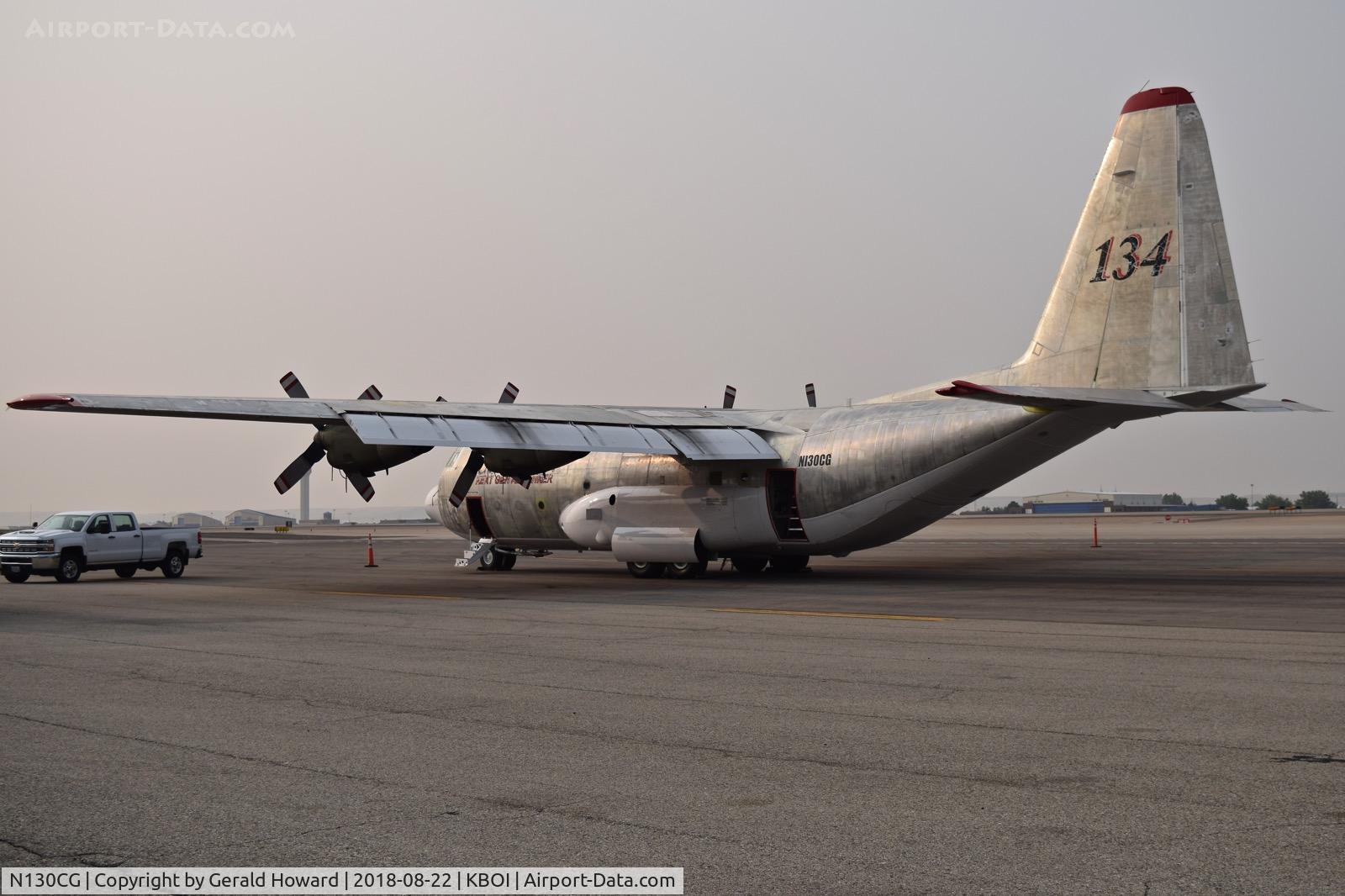 N130CG, 1981 Lockheed EC-130Q Hercules C/N 382-4904, Under Maintenance on the west De ice pad.