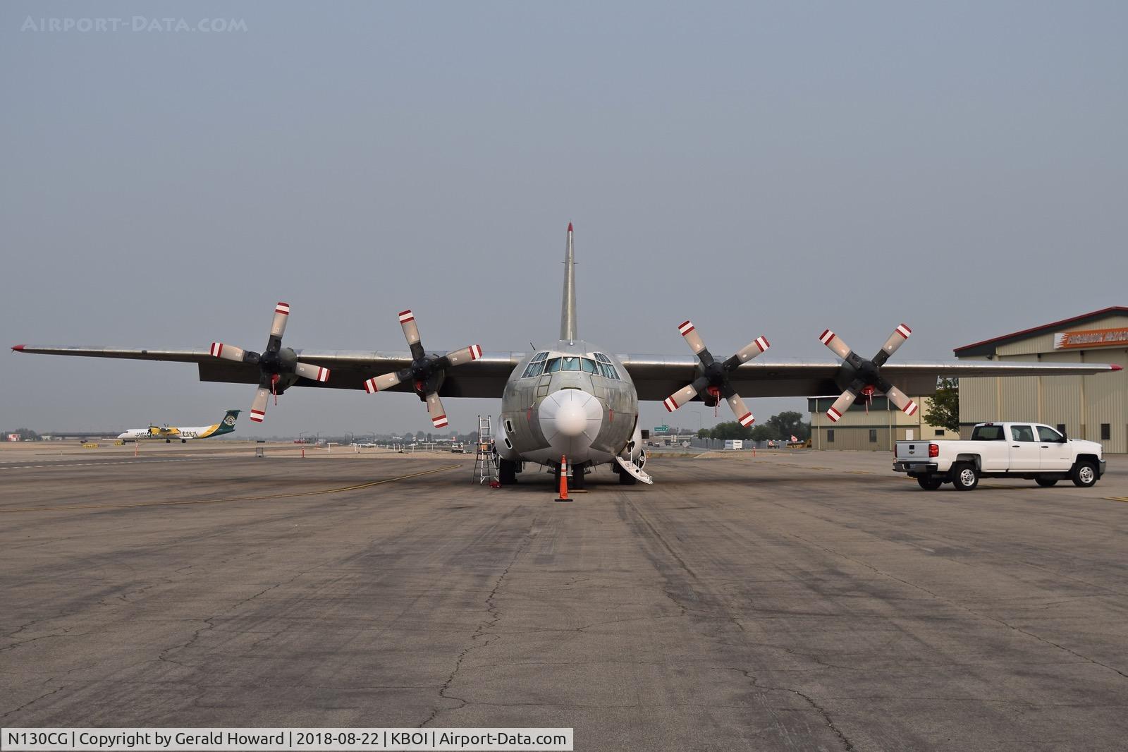 N130CG, 1981 Lockheed EC-130Q Hercules C/N 382-4904, Under Maintenance on the west De ice pad.