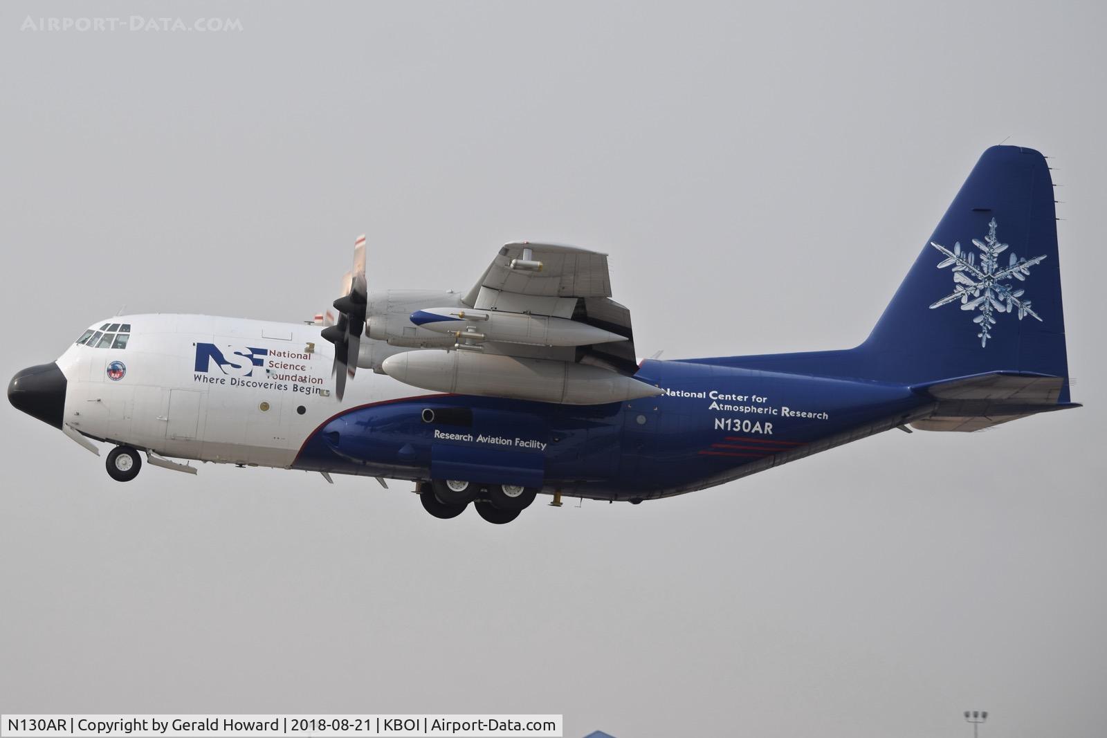N130AR, 1984 Lockheed EC-130Q Hercules C/N 382-4984, Climb out from RWY 10L.