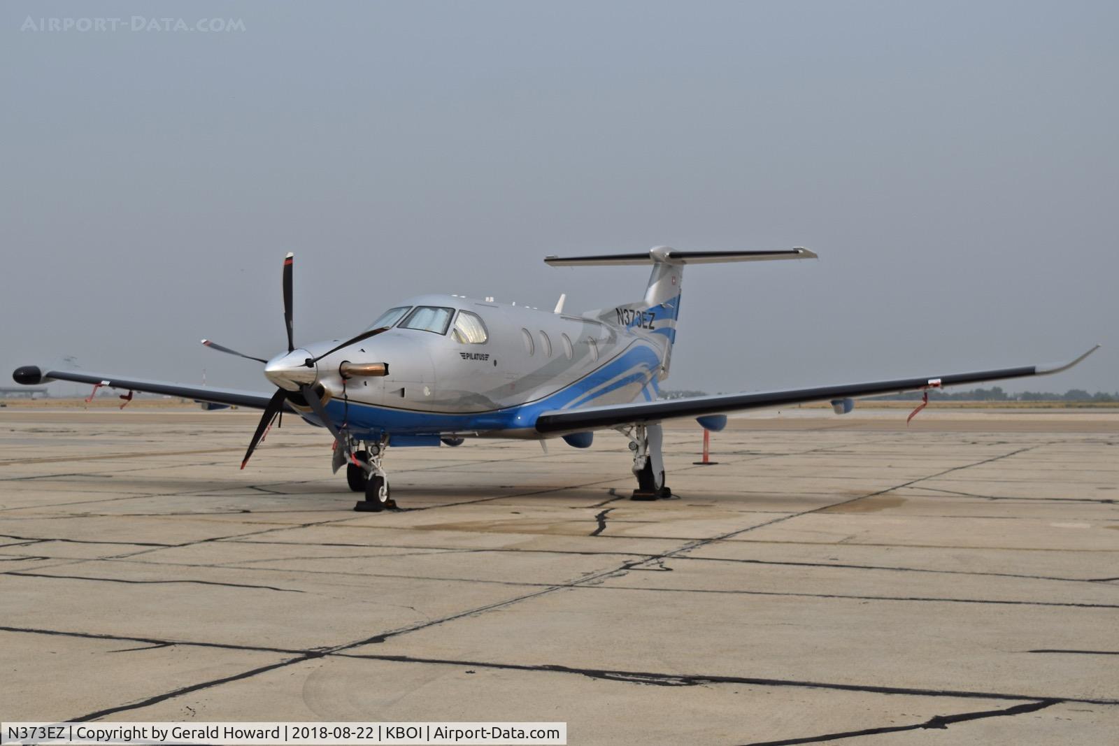 N373EZ, 2016 Pilatus PC-12/47E C/N 1654, Parked on the south GA ramp.