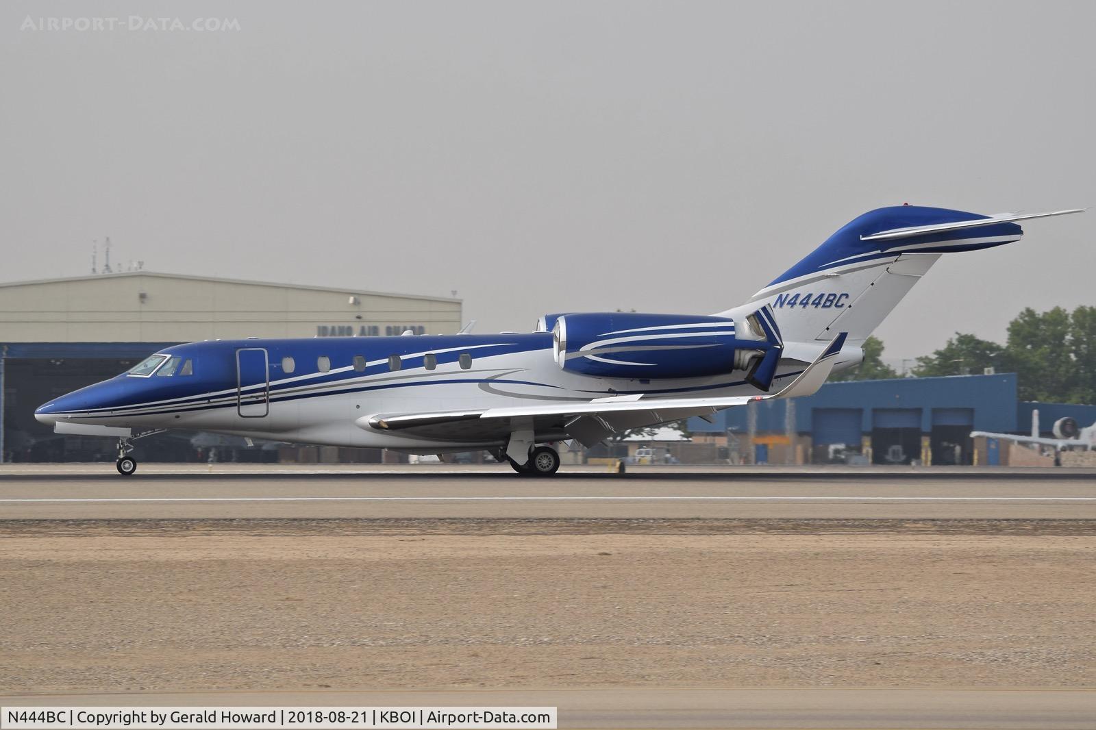 N444BC, 1997 Cessna 750 Citation X Citation X C/N 750-0025, Landing roll out on RWY 10L.
