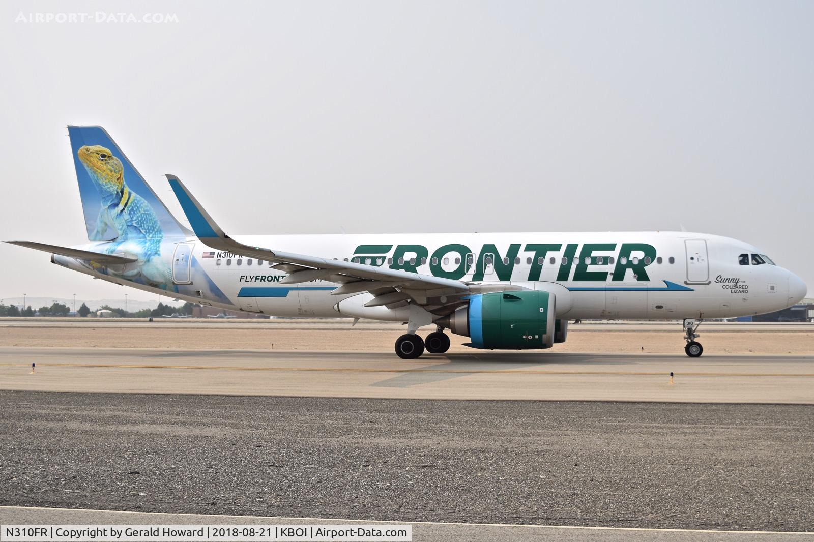 N310FR, 2017 Airbus A320-251N C/N 7600, Taxiing on Alpha to RWY 10L.