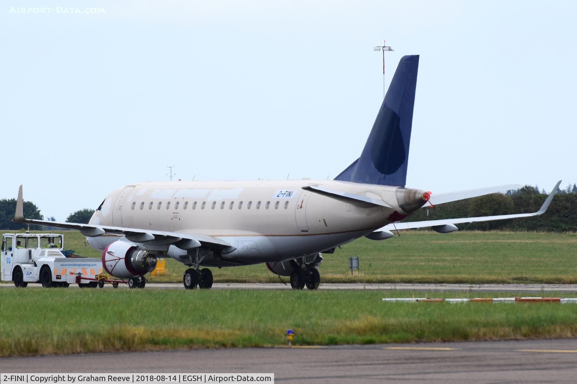 2-FINI, 2006 Embraer 170LR (ERJ-170-100LR) C/N 17000142, Under tow at Norwich.