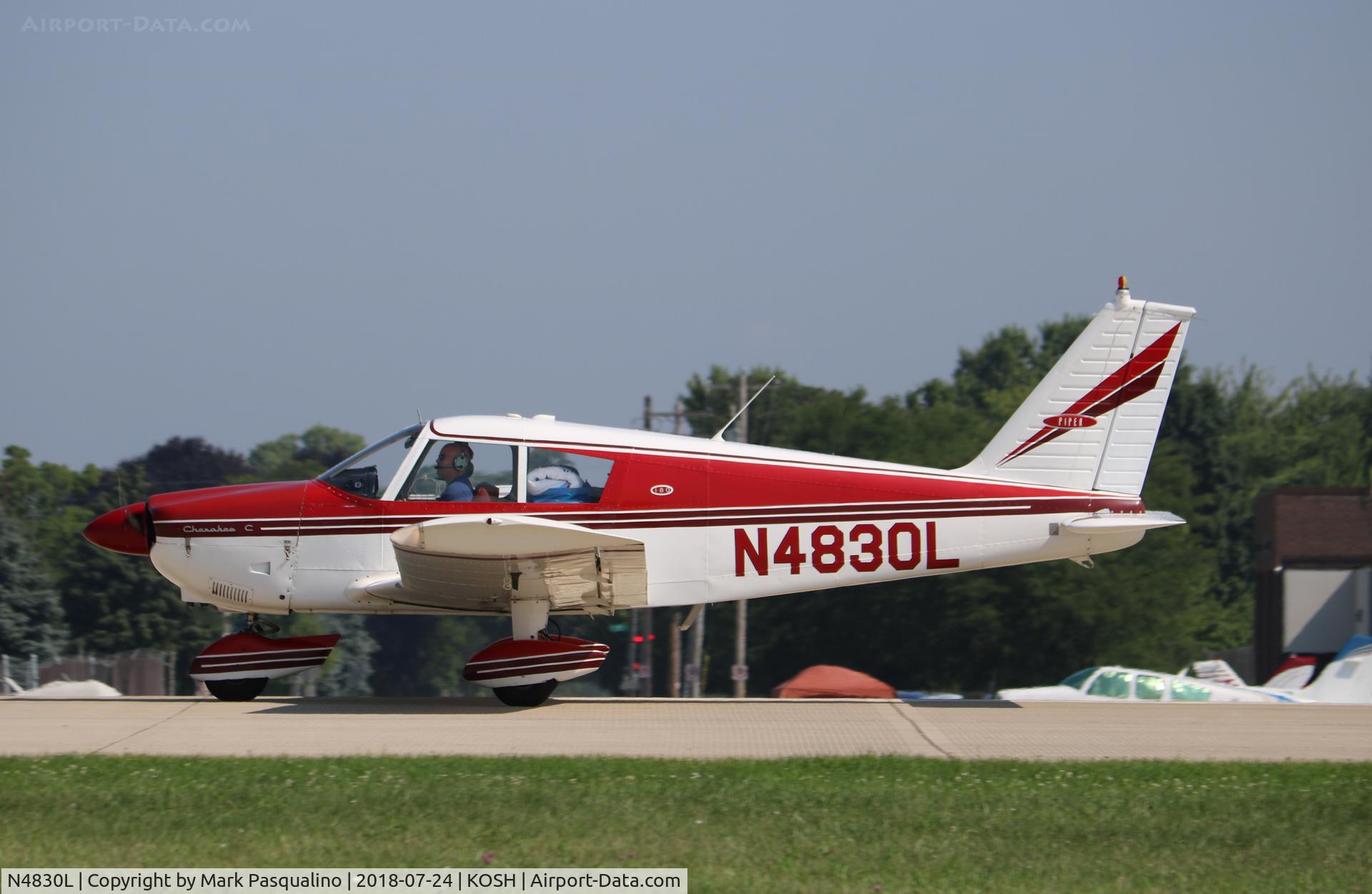 N4830L, 1967 Piper PA-28-180 Cherokee C/N 28-4173, Piper PA-28-180