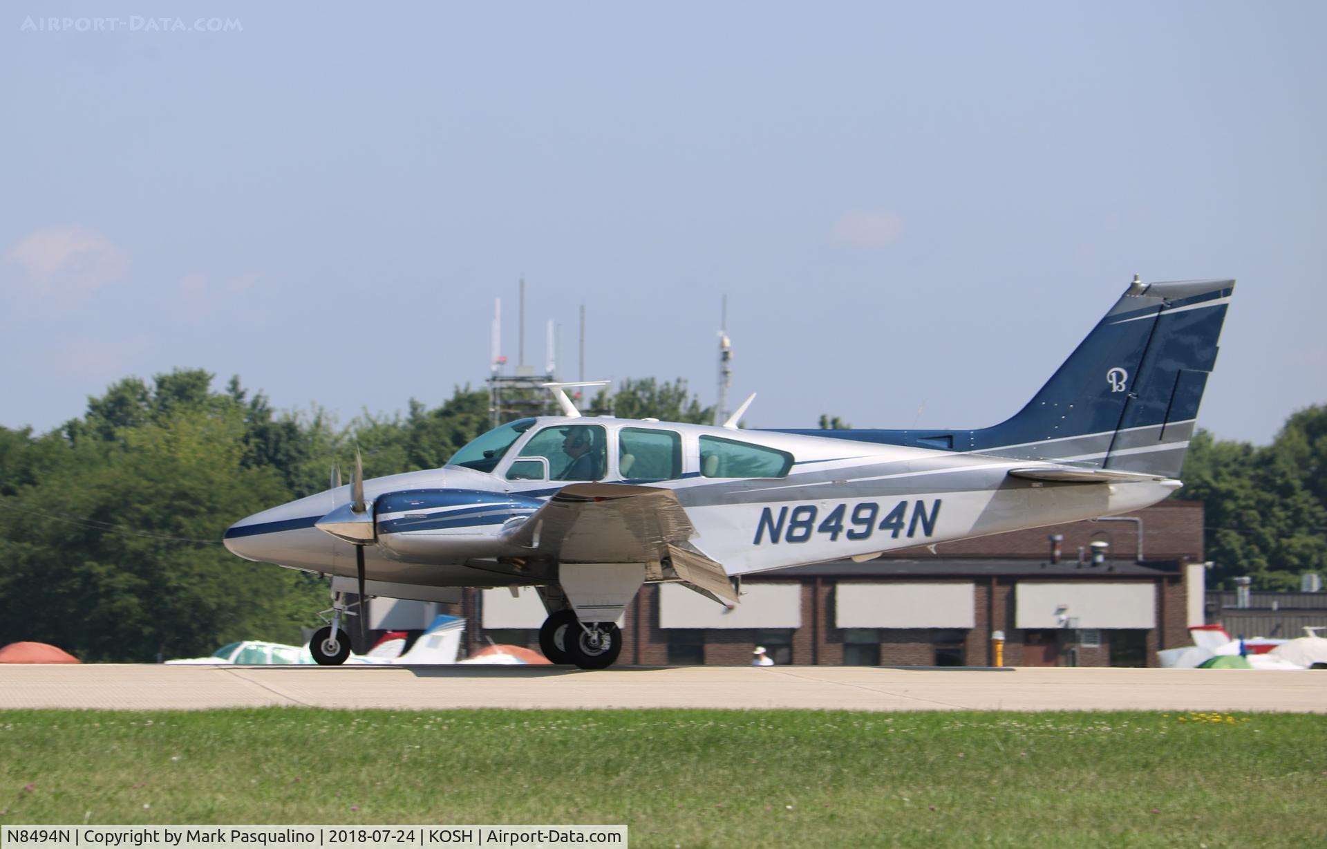 N8494N, 1968 Beech 95-B55 (T42A) Baron C/N TC-1113, Beech B55