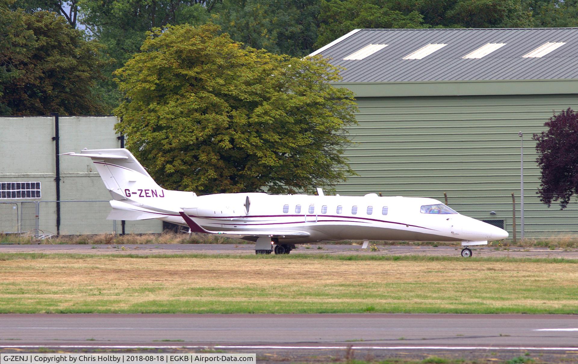 G-ZENJ, 2018 Learjet 75 C/N 45-565, Taking off prior to Festival of Flight 2018 display at Biggin Hill