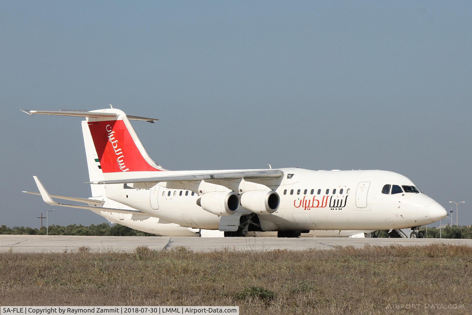 5A-FLE, 2001 British Aerospace Avro 146-RJ100 C/N E3382, Bae 146-RJ100 5A-FLE Air Libya