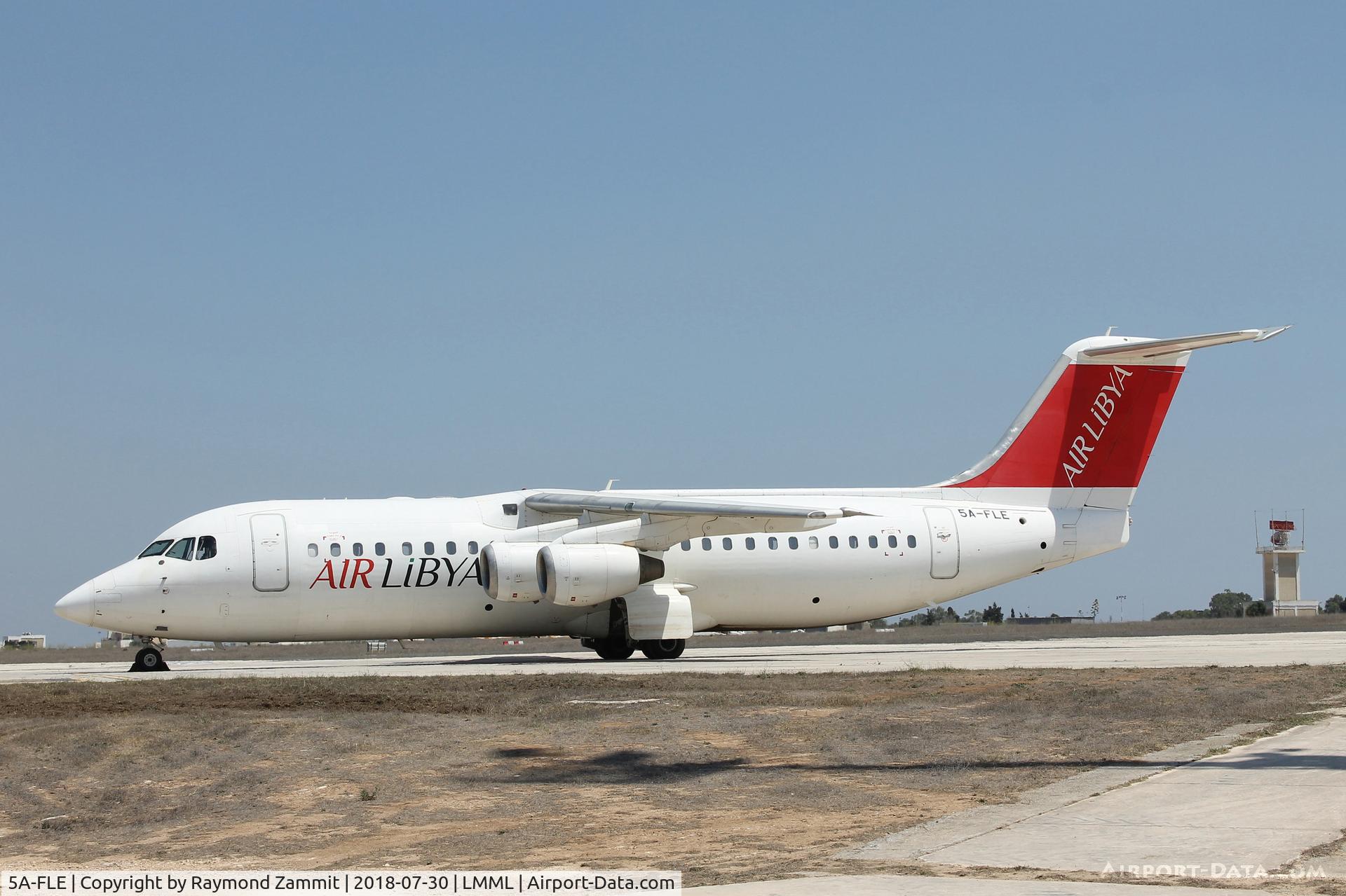5A-FLE, 2001 British Aerospace Avro 146-RJ100 C/N E3382, Bae146-RJ100 5A-FLE Air Libya