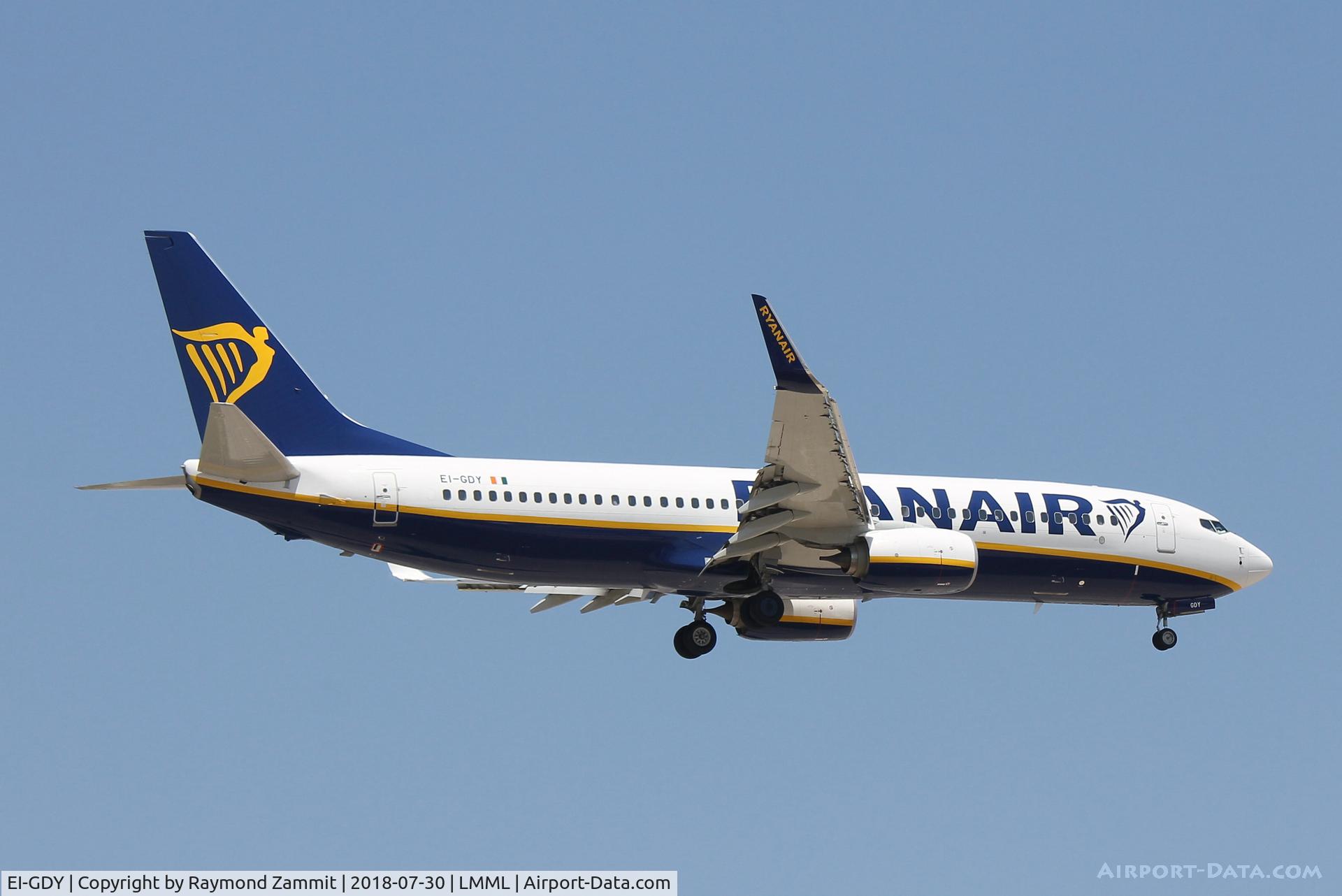 EI-GDY, 2018 Boeing 737-800 C/N 44818, B737-800 EI-GDY Ryanair