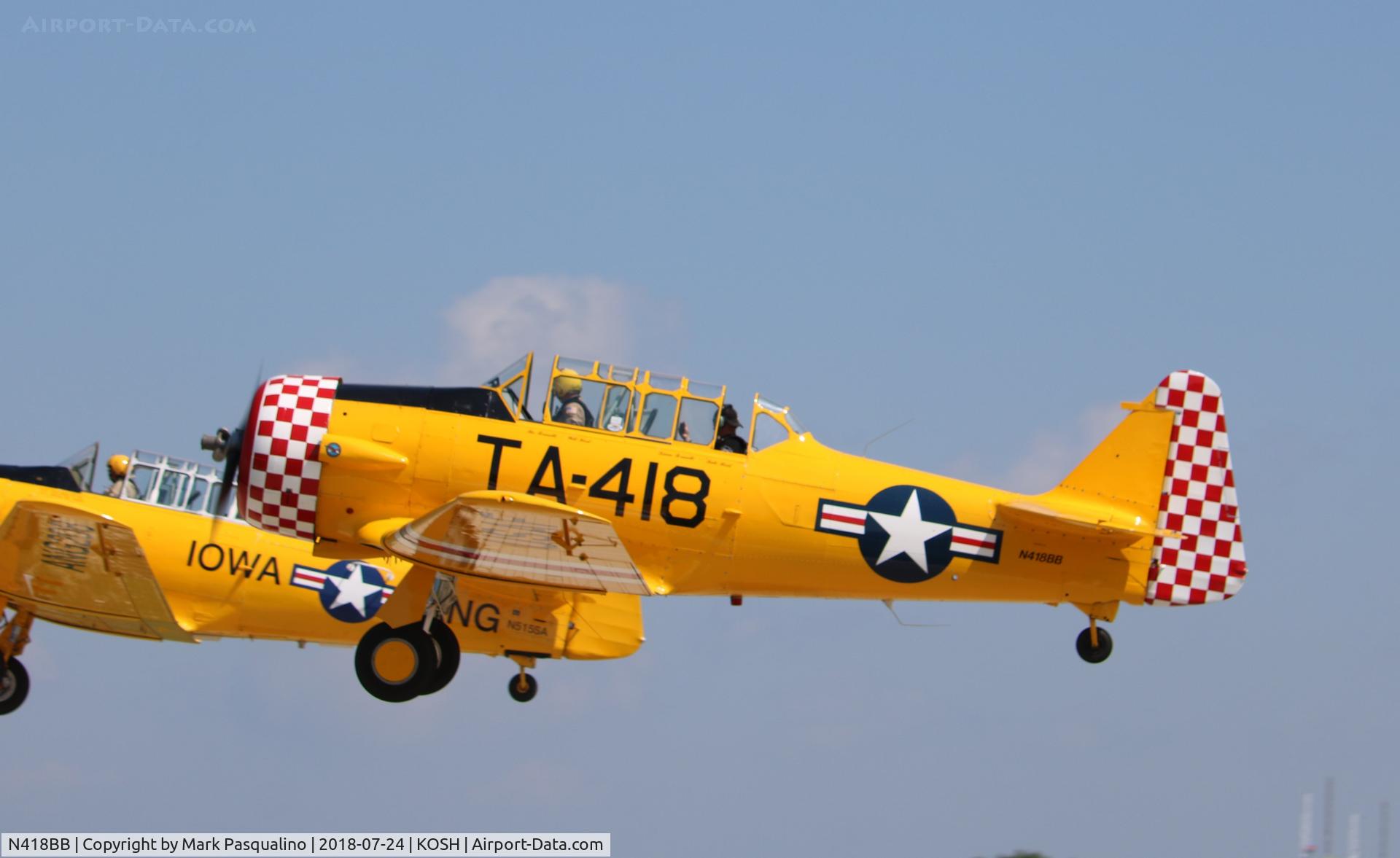 N418BB, 1945 North American AT-6D C/N 53418, North American AT-6D