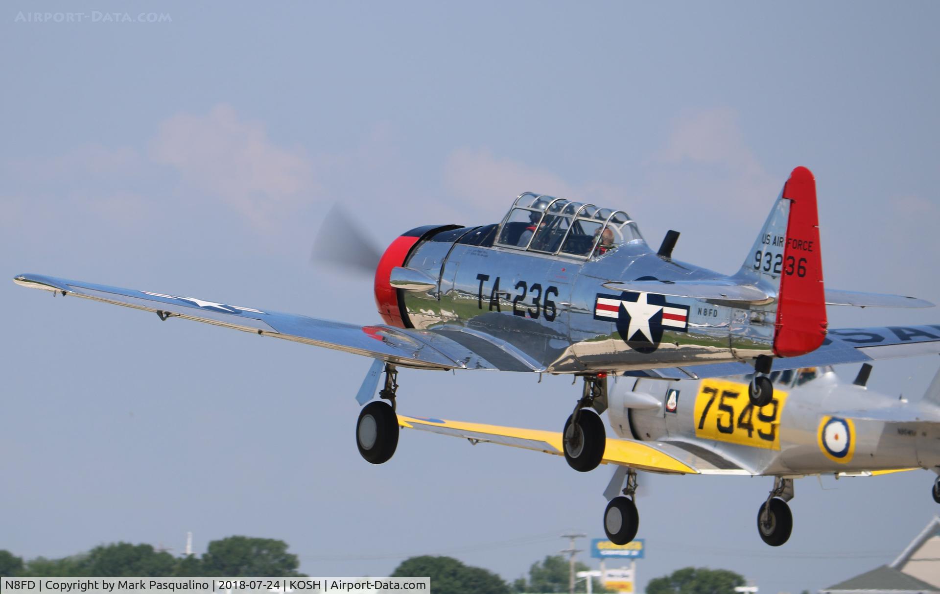 N8FD, North American AT-6G Texan C/N 168-340 (49-3236), North American AT-6G