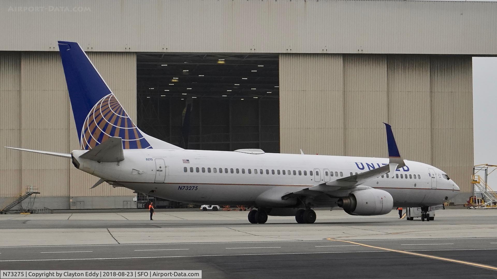 N73275, 2002 Boeing 737-824 C/N 31593, SFO 2018.