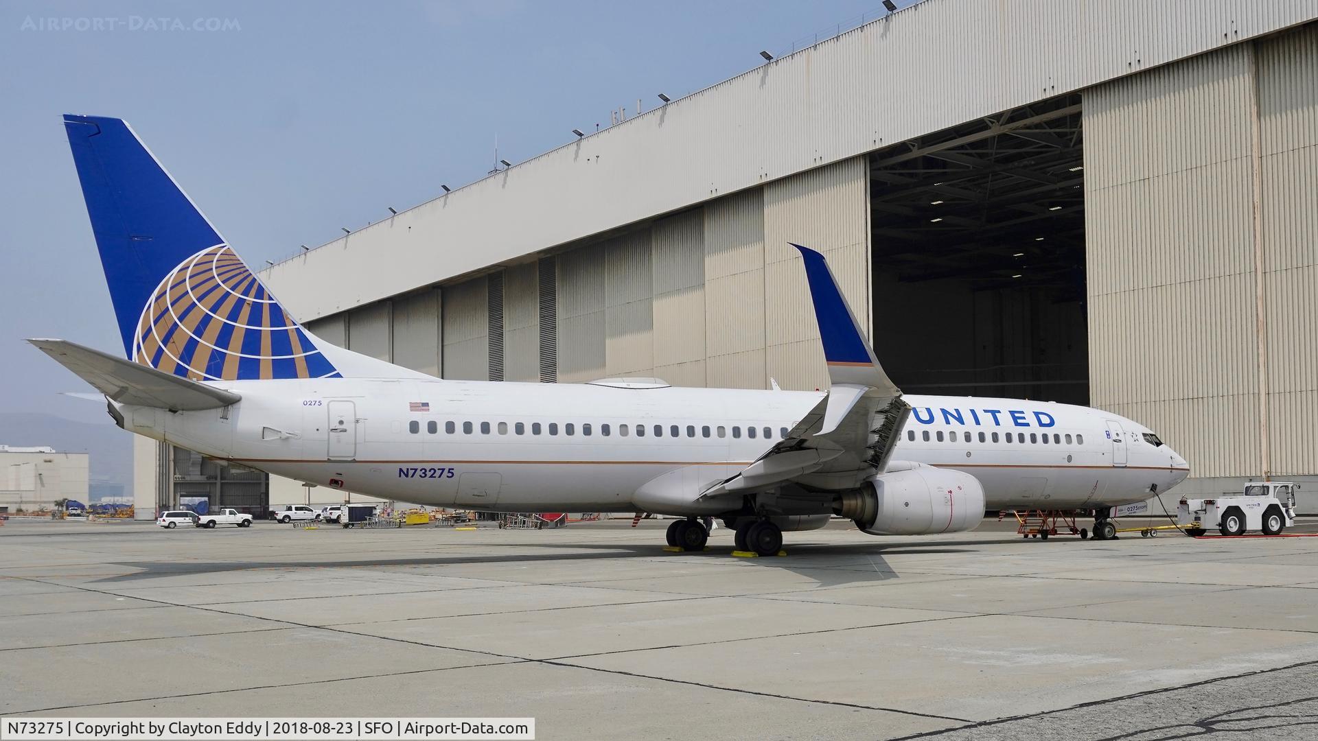 N73275, 2002 Boeing 737-824 C/N 31593, SFO 2018.