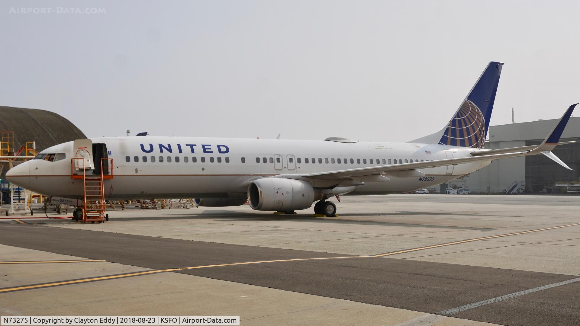 N73275, 2002 Boeing 737-824 C/N 31593, SFO 2018.