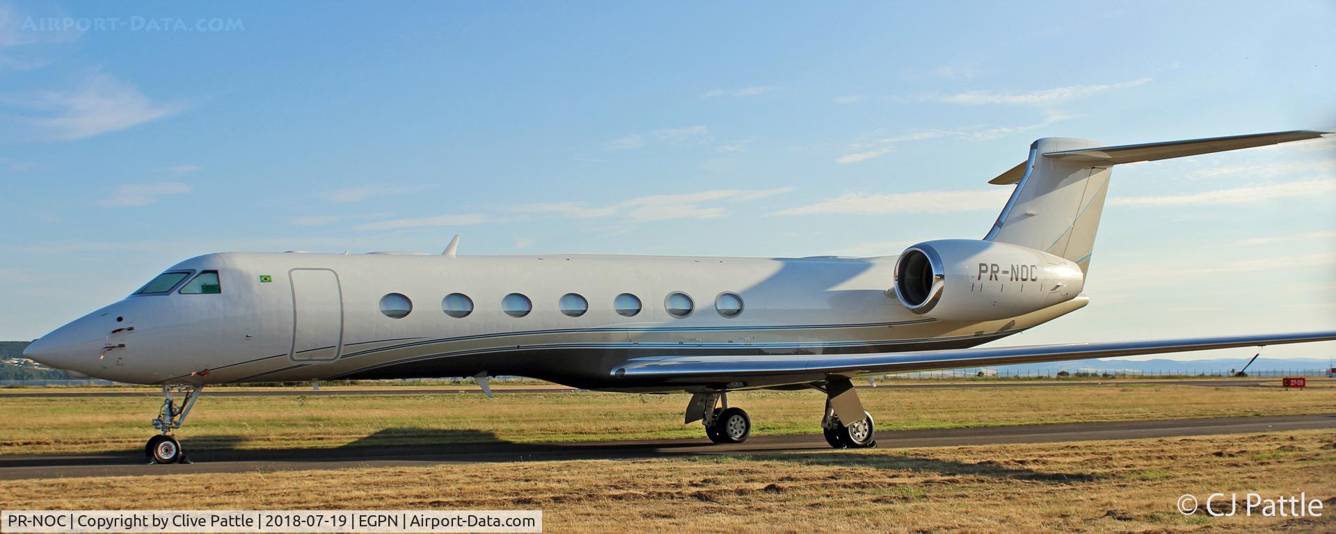 PR-NOC, 2007 Gulfstream Aerospace GV-SP (G550) C/N 5144, Parked at Dundee