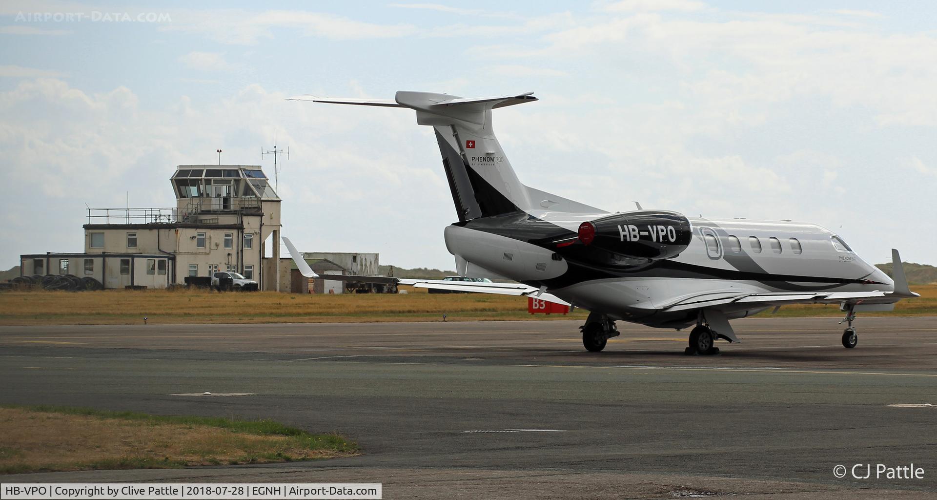 HB-VPO, Embraer 505 Phenom 300 C/N 50500367, On the ramp at Blackpool
