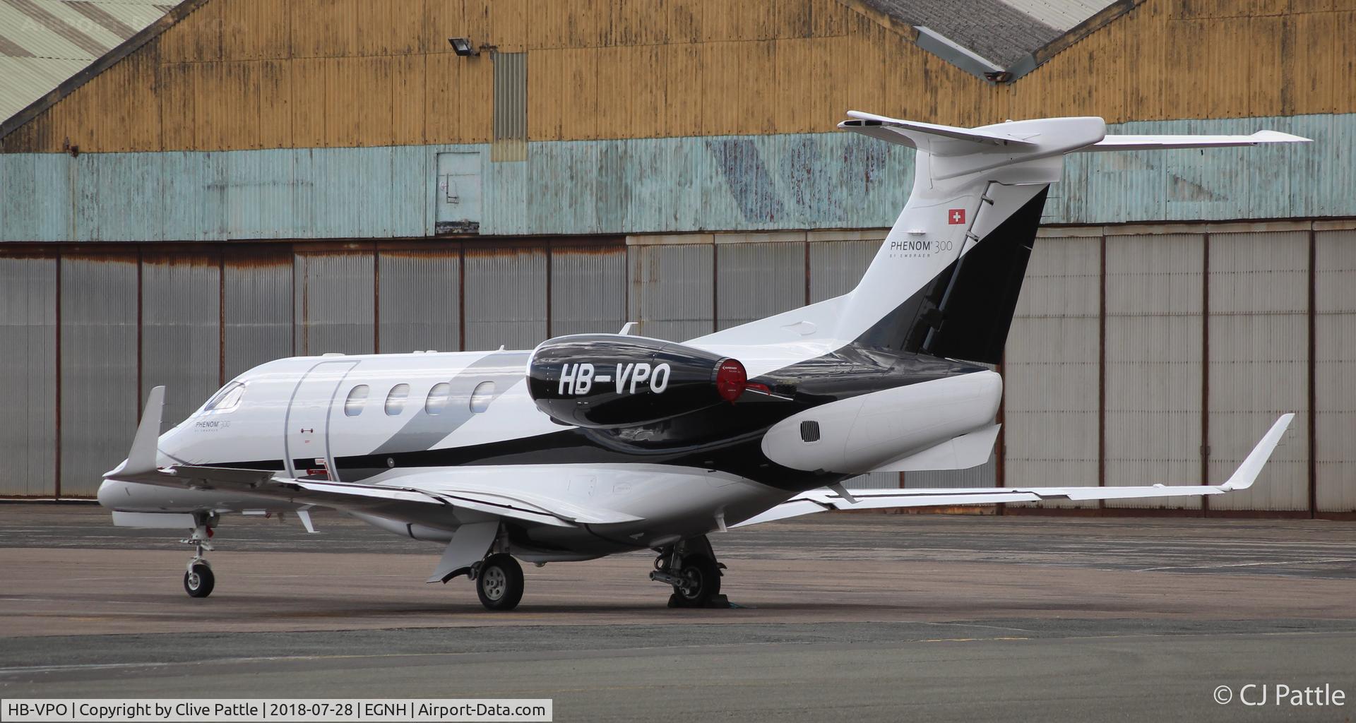 HB-VPO, Embraer 505 Phenom 300 C/N 50500367, On the ramp at Blackpool