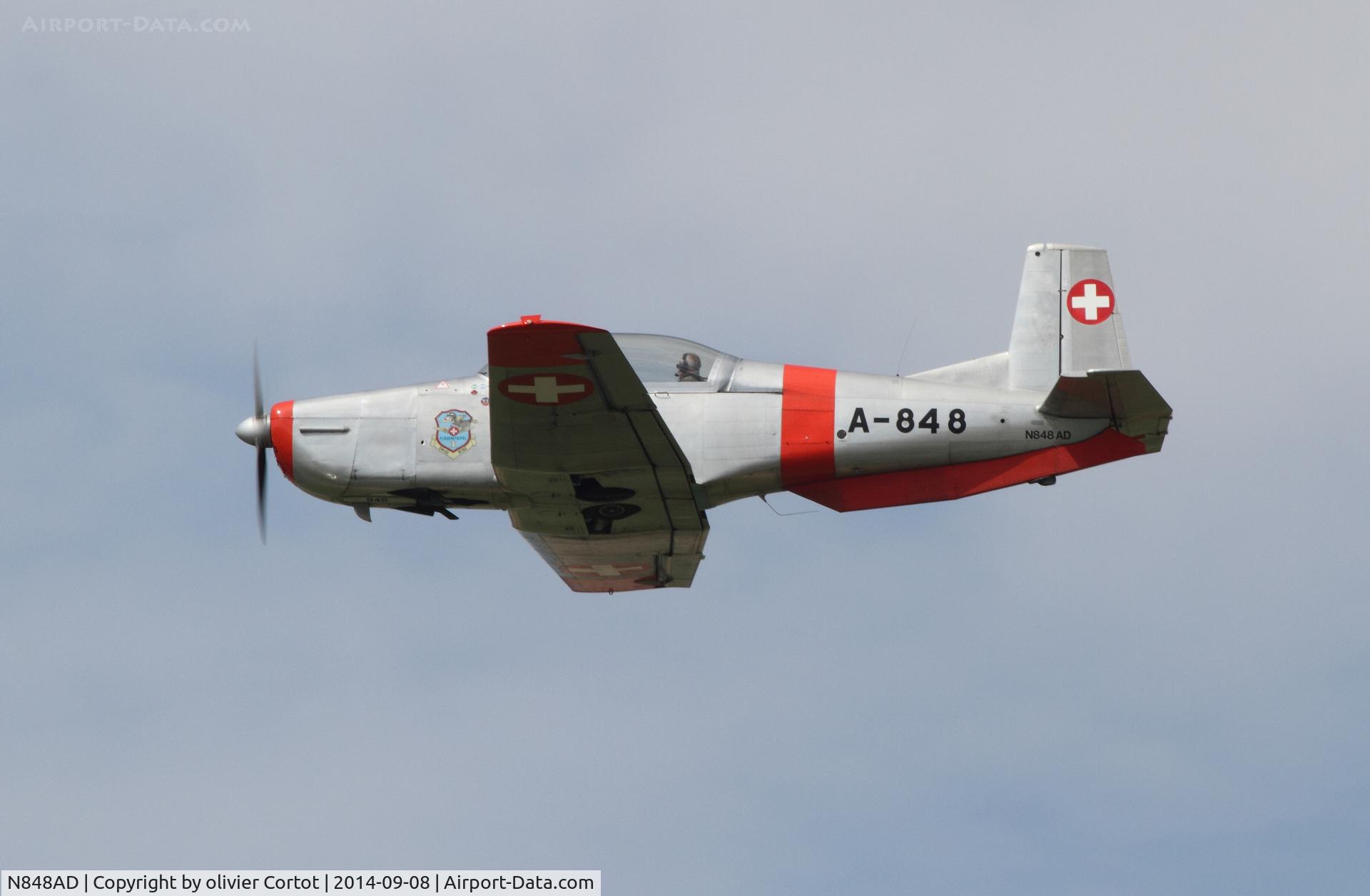 N848AD, 1959 Pilatus P3-05 C/N 486-35, Leaving Payerne