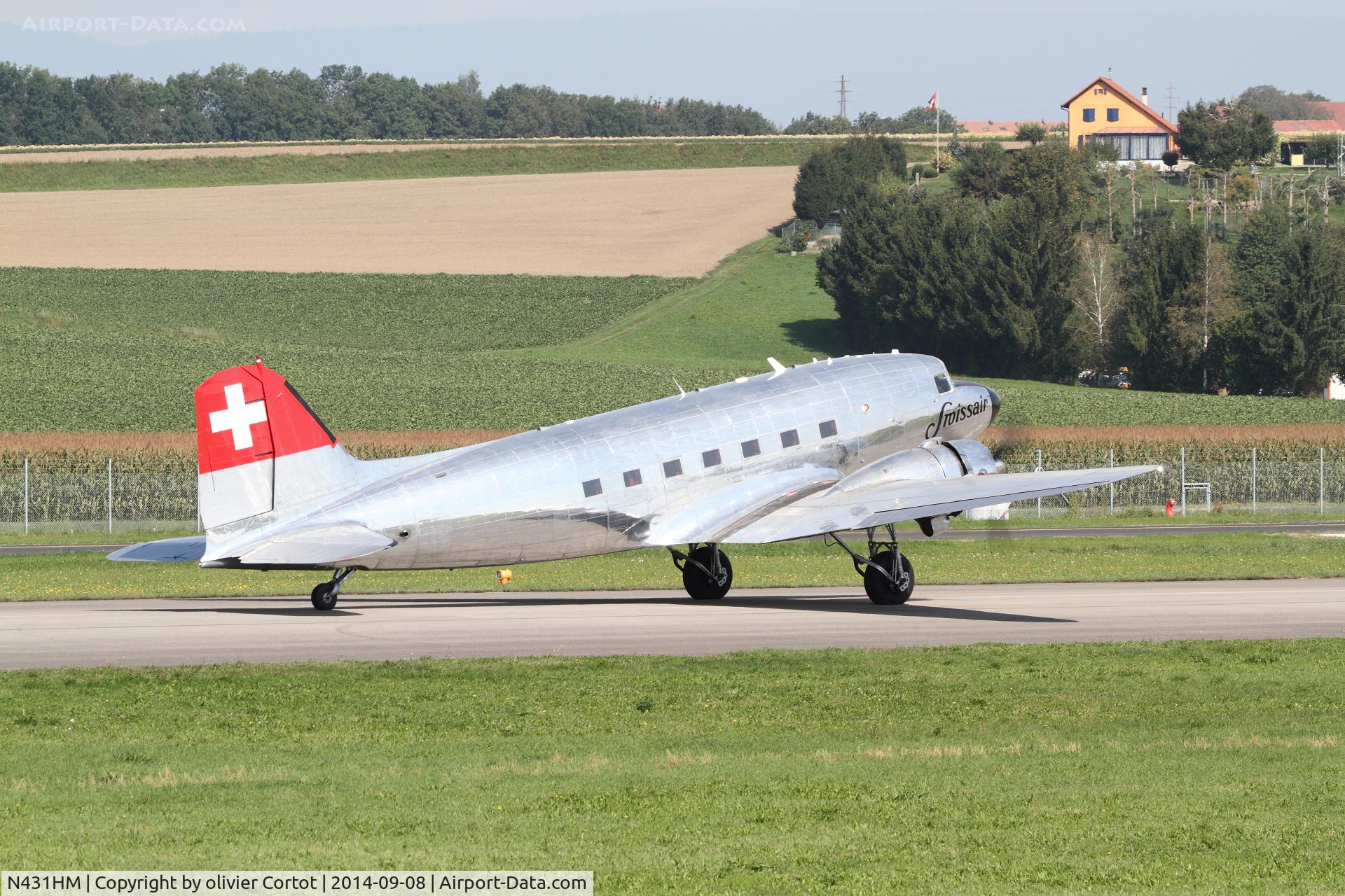 N431HM, 1943 Douglas DC-3C-S1C3G (C-47A) C/N 9995, Payerne 14