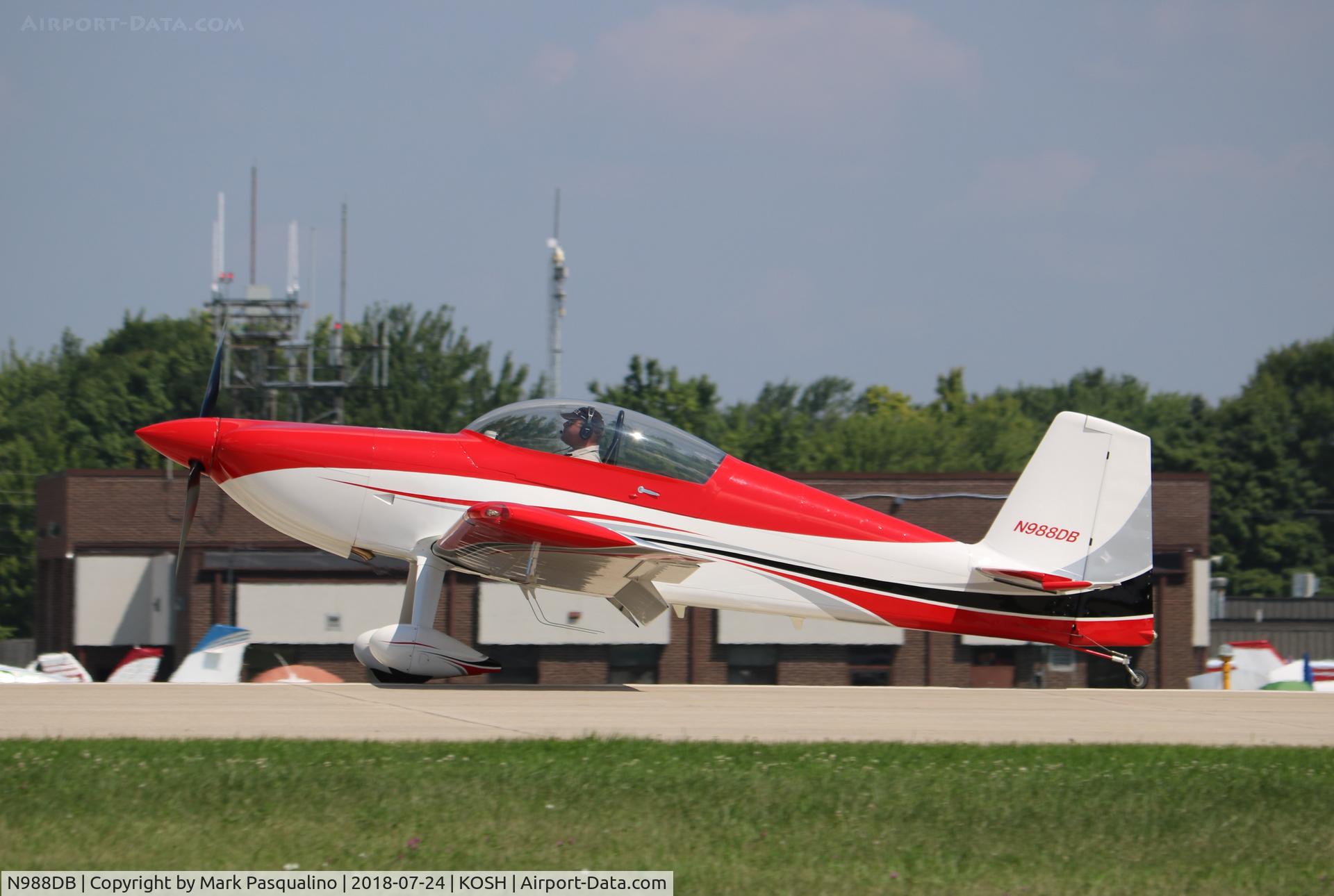 N988DB, 2013 Vans RV- 8 C/N 83226, Vans RV-8