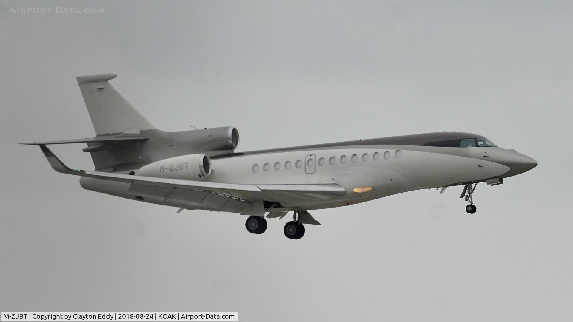 M-ZJBT, 2010 Dassault Falcon 7X C/N 097, North Field Oakland California 2018.