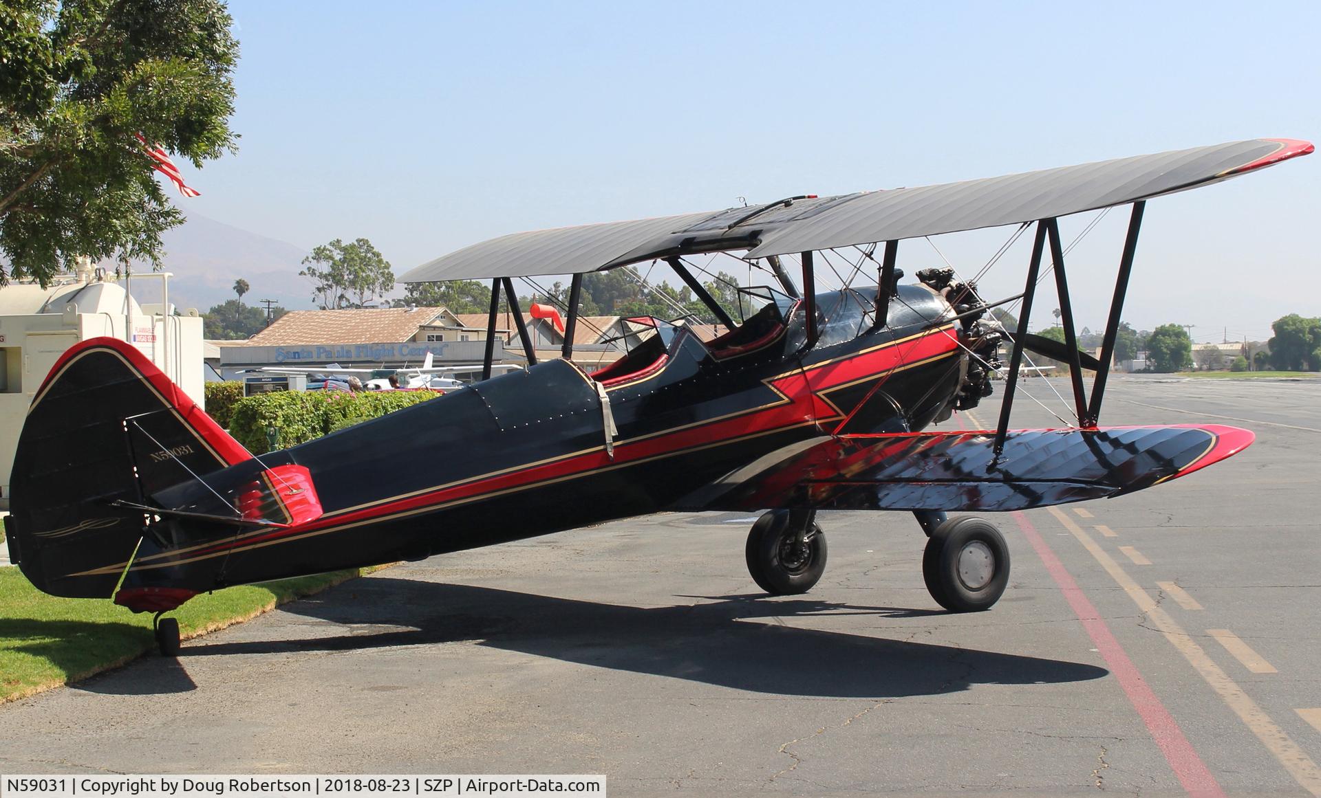 N59031, 1941 Boeing A75N1(PT17) C/N 75-3808, 1941 Boeing Stearman A75N1 (PT-17), Continental W670 220 Hp radial