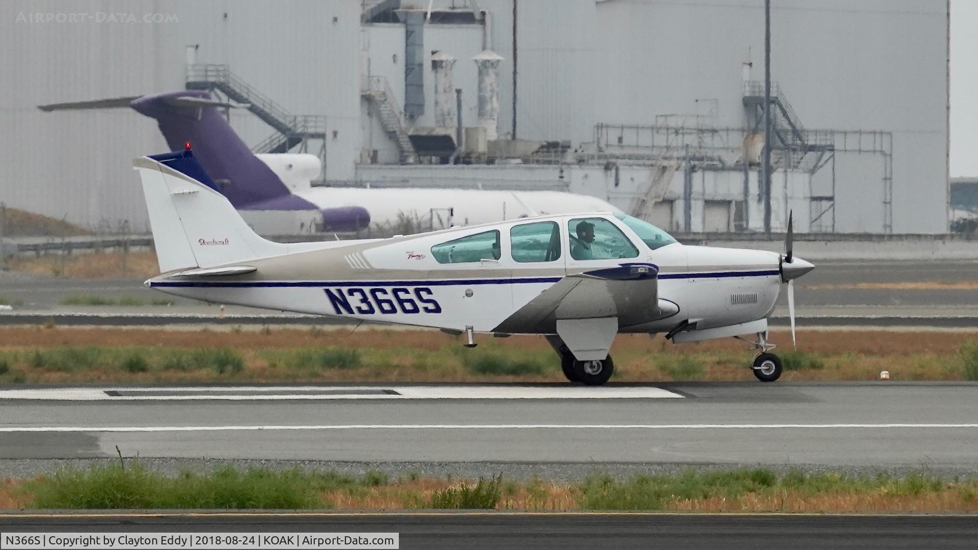 N366S, 1960 Beech 35-A33 Debonair C/N CD-243, North Field Oakland California 2018.