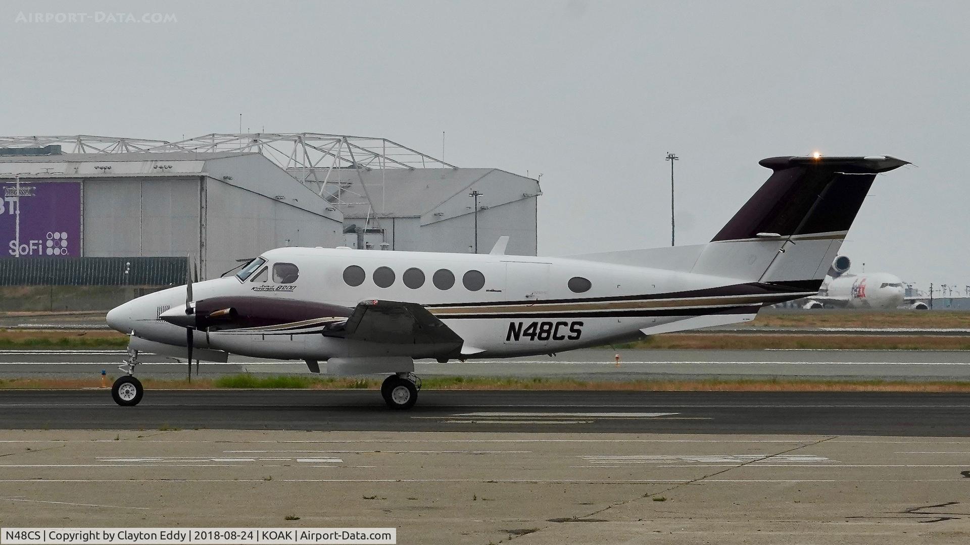 N48CS, 1986 Beech B200 King Air C/N BB-1247, North Field Oakland California 2018.