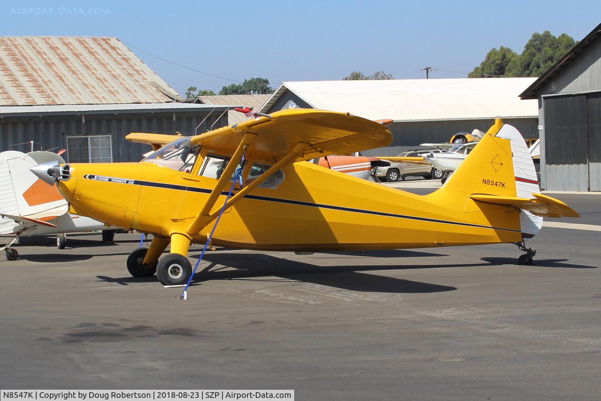 N8547K, 1947 Stinson 108 Voyager C/N 108-1547, 1947 Stinson 108 VOYAGER, Franklin 6A4150 150 Hp, wing Micro vortex generators by STC