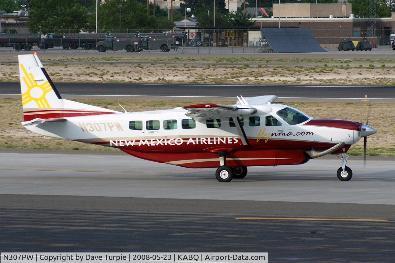 N307PW, 2007 Cessna 208B Grand Caravan C/N 208B1254,  New Mexico Airlines was an American commuter airline brand founded by Pacific Air Holdings to operate flights in New Mexico after the airline was awarded an Essential Air Service contract to serve Hobbs and Carlsbad, New Mexico. Ceased ops in 2015.