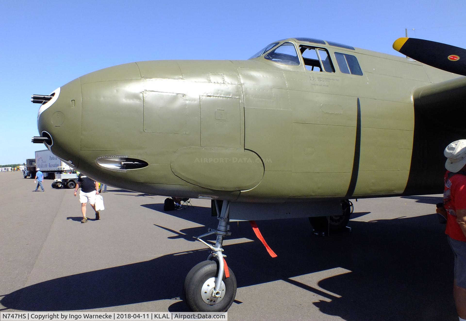 N747HS, 1943 Douglas A-20G-40-DO Havoc C/N 21356, Douglas A-20G-40-DO Havoc at 2018 Sun 'n Fun, Lakeland FL