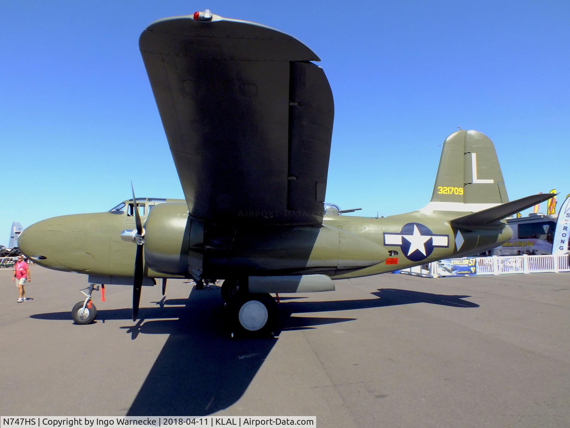 N747HS, 1943 Douglas A-20G-40-DO Havoc C/N 21356, Douglas A-20G-40-DO Havoc at 2018 Sun 'n Fun, Lakeland FL